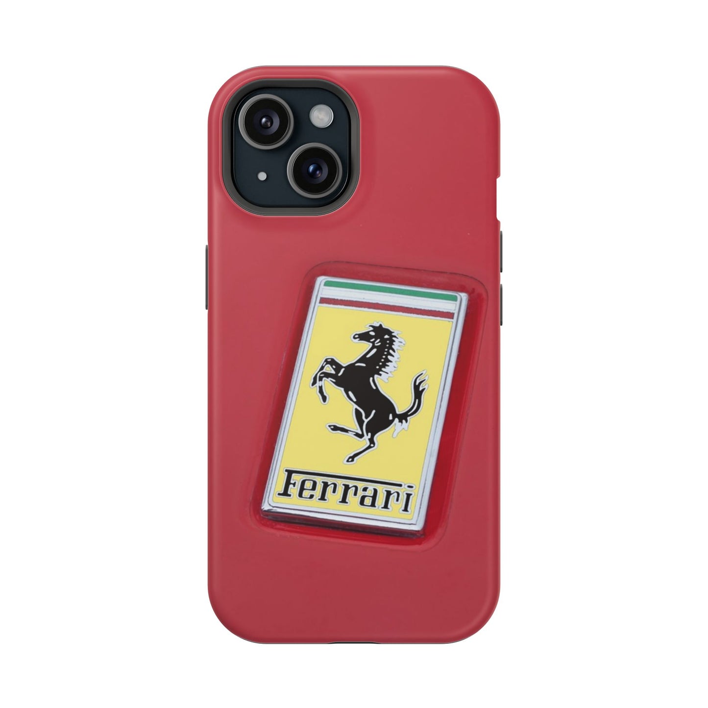 Magnetic iPhone Cases, Legendary Ferrari Badge Design, Tough Phone Case, Protective Cover, Custom Smartphone Shell, Unique Mobile Accessory