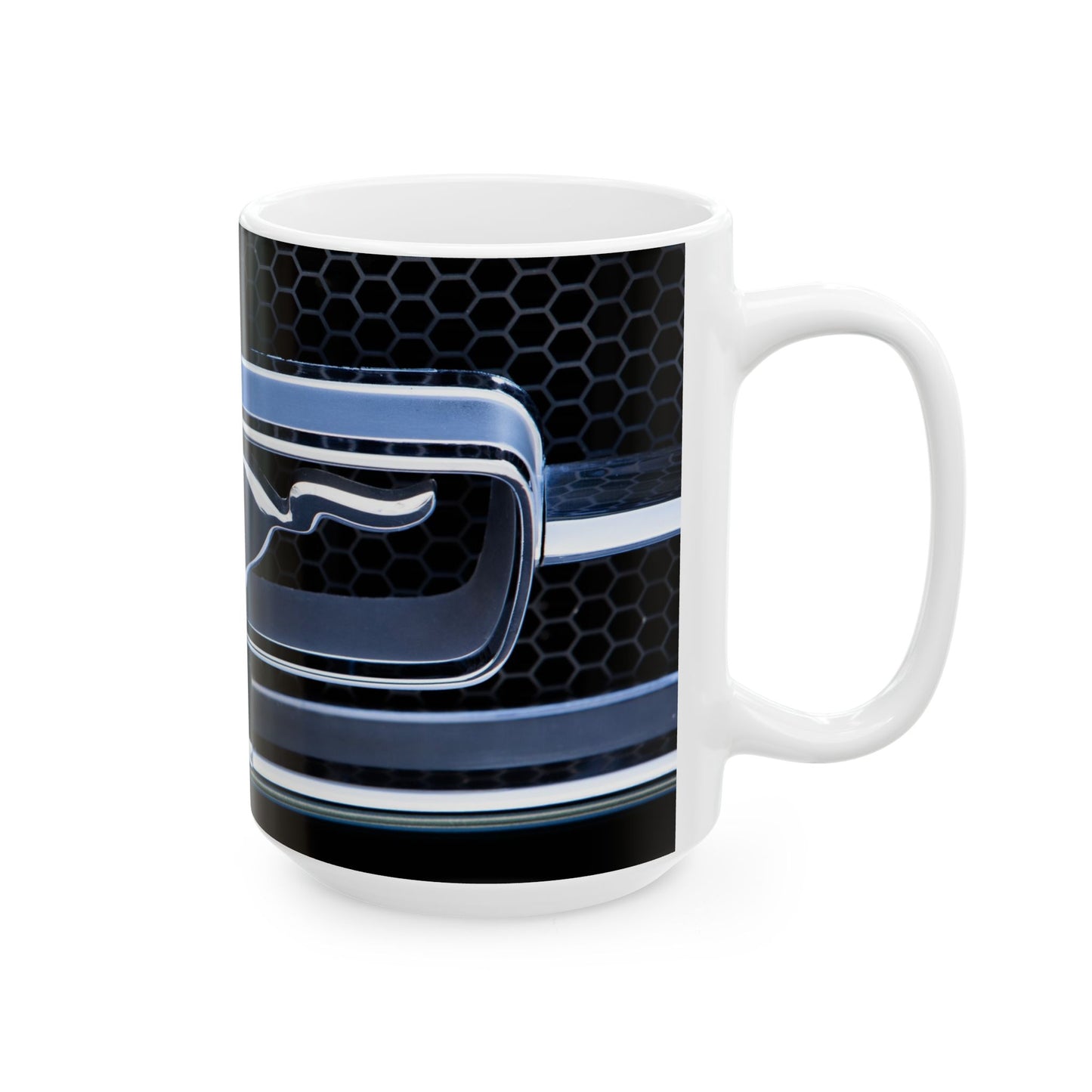Vintage Ford Mustang Ceramic Mug, Classic Car Horse Coffee Cup, Retro Car Lover Gift, Car Enthusiast Mug, Collectible Vehicle Tea Mug,