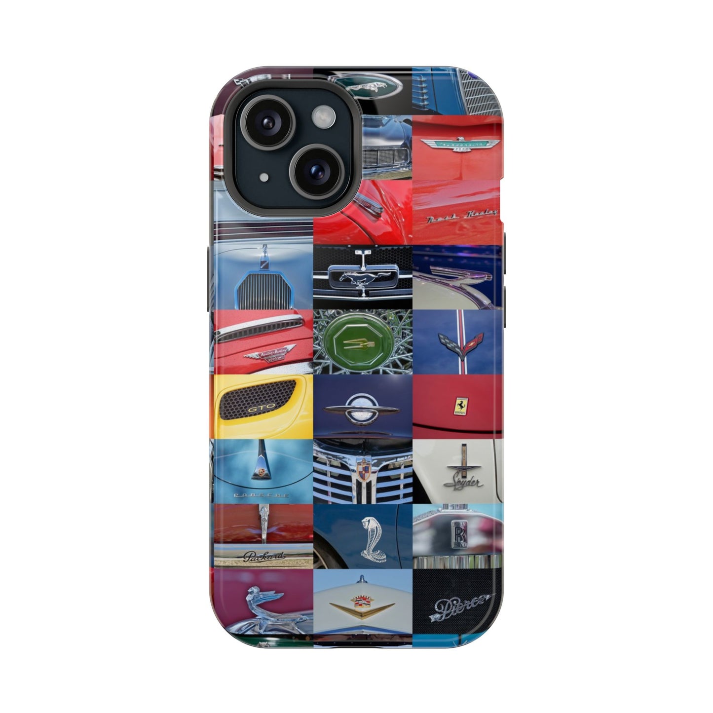 Magnetic Tough Cases, Muscle Car Logo Badges, Classic Car Details - iPhone Accessories, Protective Cover, Vehicle Enthusiast Gift, Car Lover