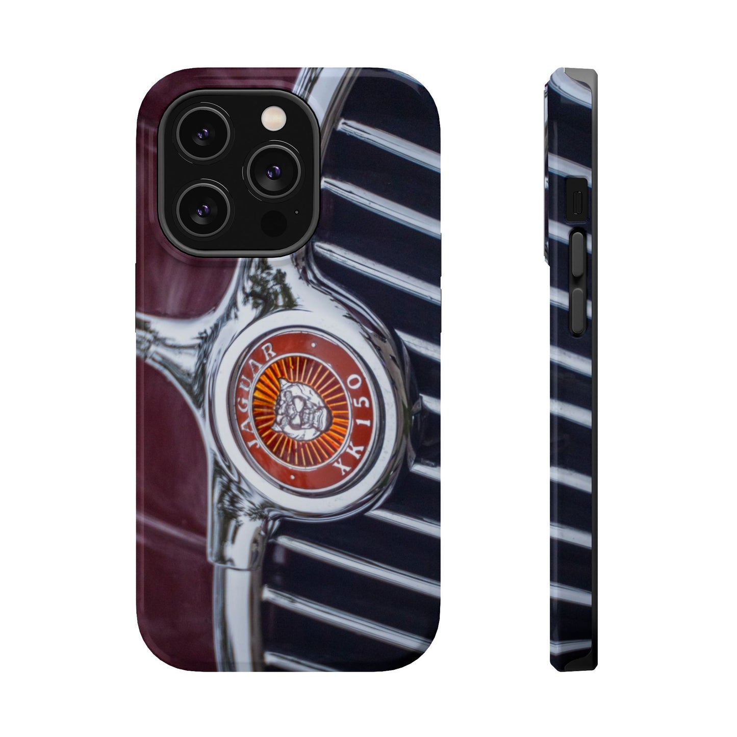 iPhone Cases, Jaguar XK 150 Sports Car Logo, Tough, Magnetic, Protective, Customizable, Car Lover Gift For Him, Father's Day