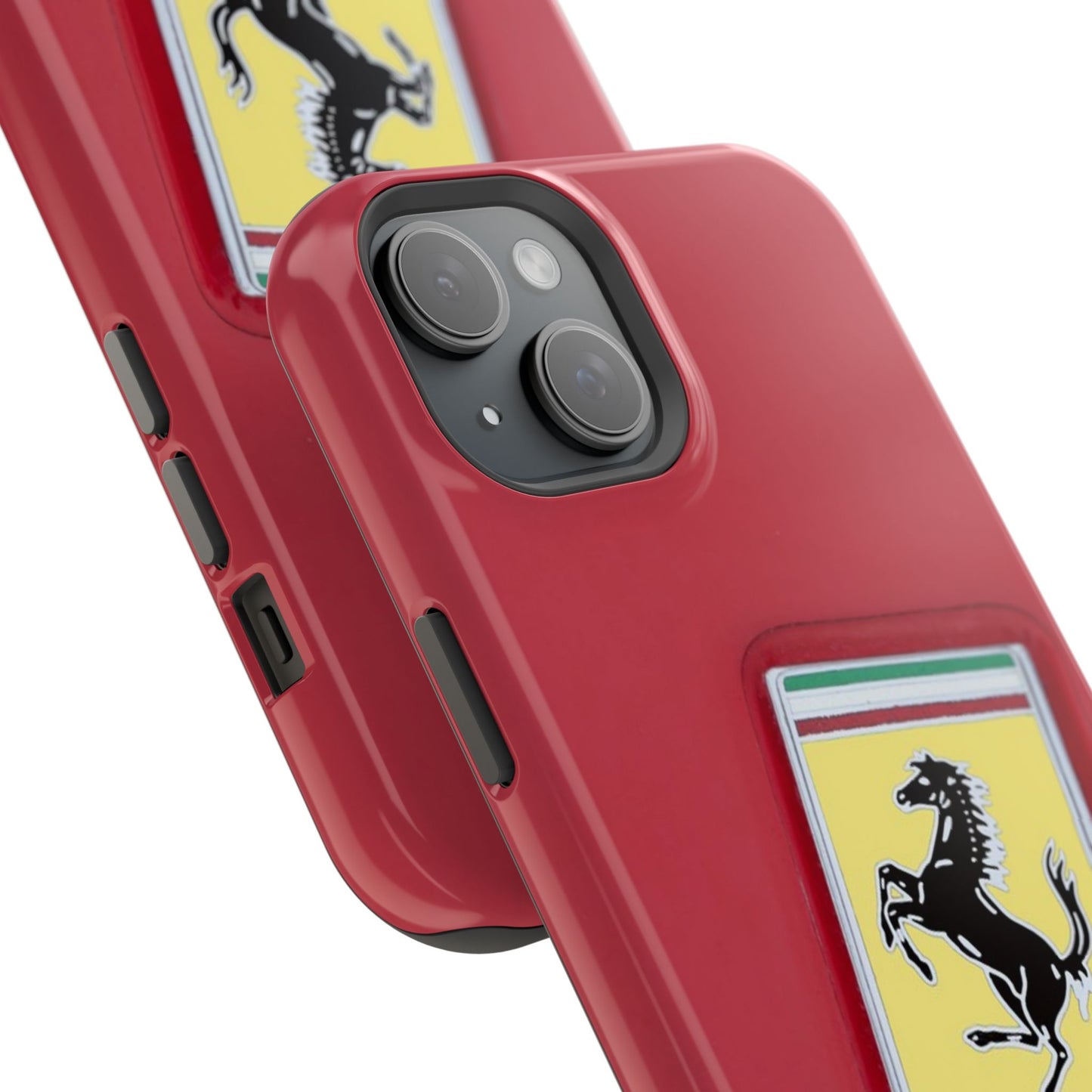 Magnetic iPhone Cases, Legendary Ferrari Badge Design, Tough Phone Case, Protective Cover, Custom Smartphone Shell, Unique Mobile Accessory
