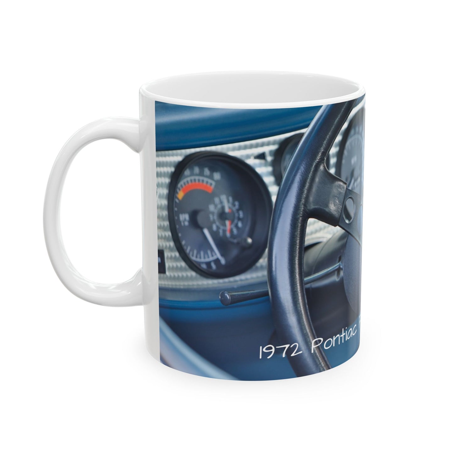 Classic Muscle Car Ceramic Mug, 1972 Pontiac Firebird Trans Am, Coffee Cup, Tea Mug, Car Enthusiast Gift, Vintage Car Lover, Retro Vehicle