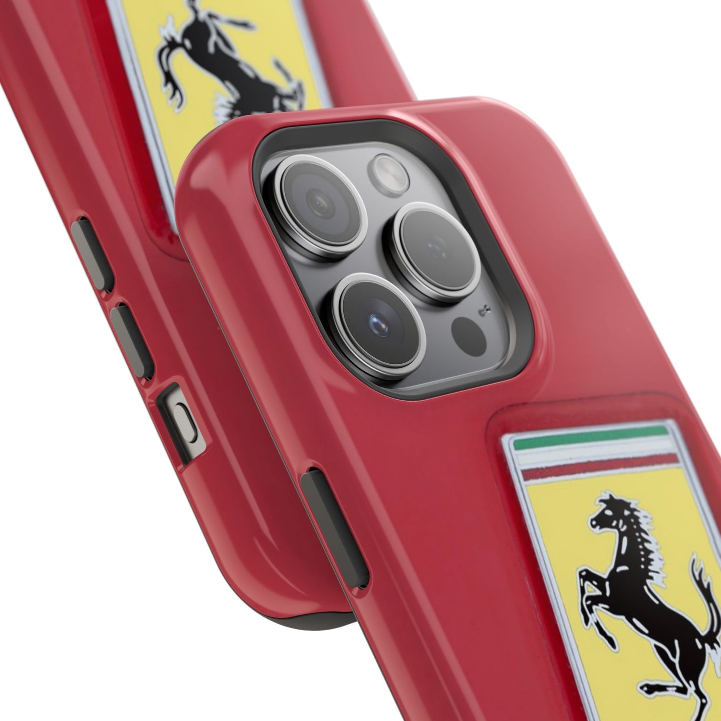 Magnetic iPhone Cases, Legendary Ferrari Badge Design, Tough Phone Case, Protective Cover, Custom Smartphone Shell, Unique Mobile Accessory