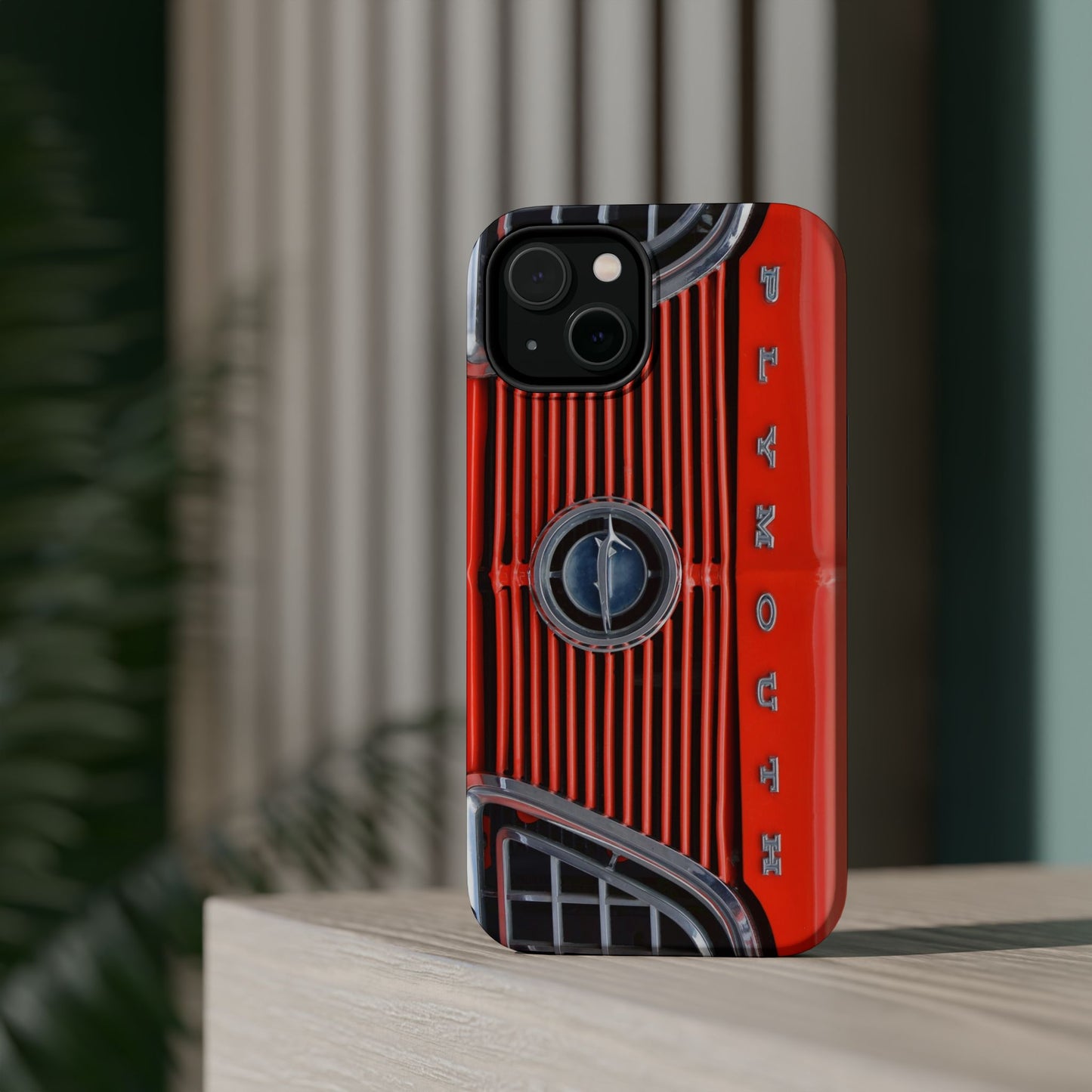 Car Enthusiast Phone Case, Muscle Car Lover Gift, Automotive Grill Design, Auto Fan Accessory, Vehicle Logo Cover, Retro Classic Car
