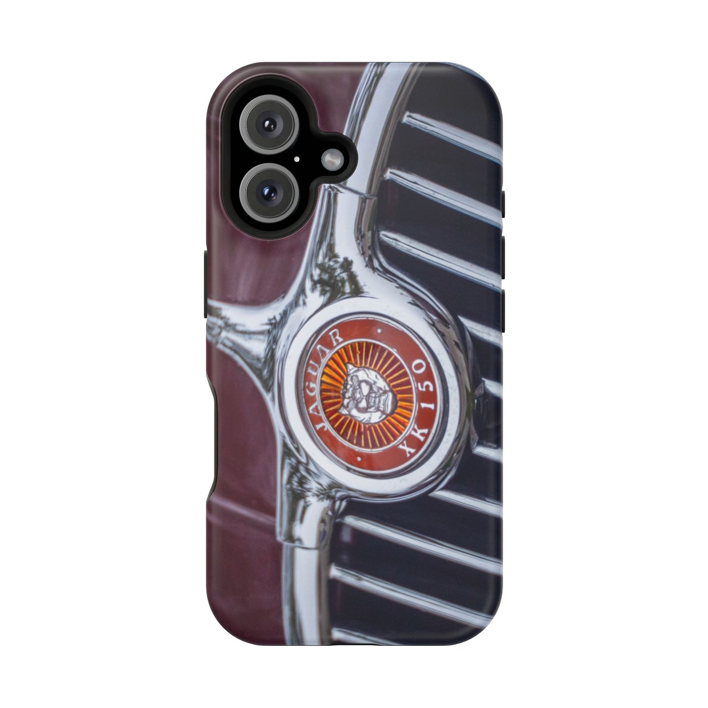 iPhone Cases, Jaguar XK 150 Sports Car Logo, Tough, Magnetic, Protective, Customizable, Car Lover Gift For Him, Father's Day