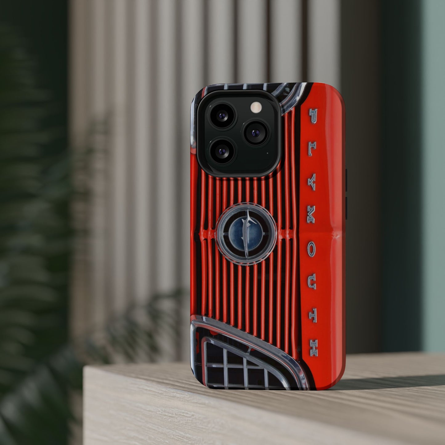 Car Enthusiast Phone Case, Muscle Car Lover Gift, Automotive Grill Design, Auto Fan Accessory, Vehicle Logo Cover, Retro Classic Car