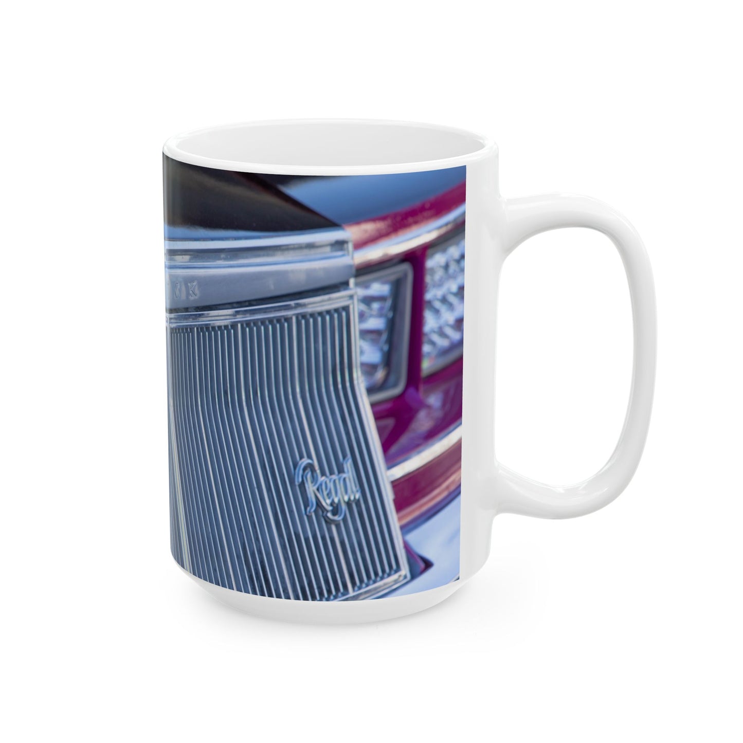 Buick Regal Classic Car Logo and Grill - lots of chrome to wrap around 11 or 15oz mugs!