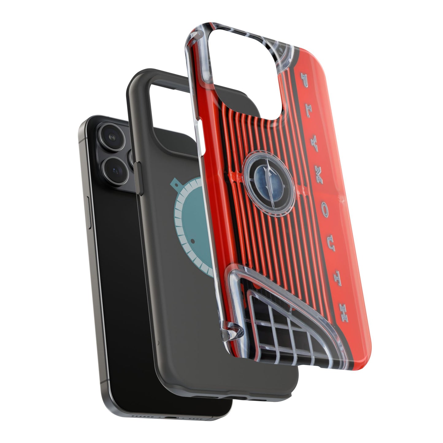Car Enthusiast Phone Case, Muscle Car Lover Gift, Automotive Grill Design, Auto Fan Accessory, Vehicle Logo Cover, Retro Classic Car