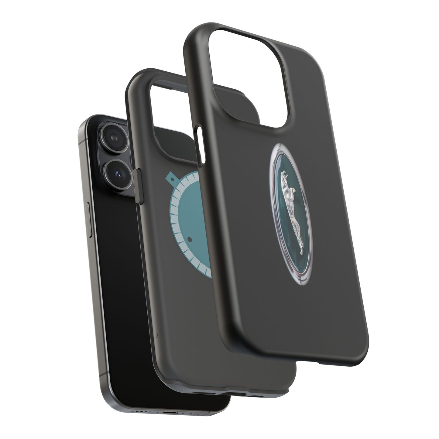 Magnetic Tough Cases, Classic Jaguar 'Leaper' Car Badge, Car Lover Gift, Protective iPhone Cover, Unique Design, Automotive Enthusiast