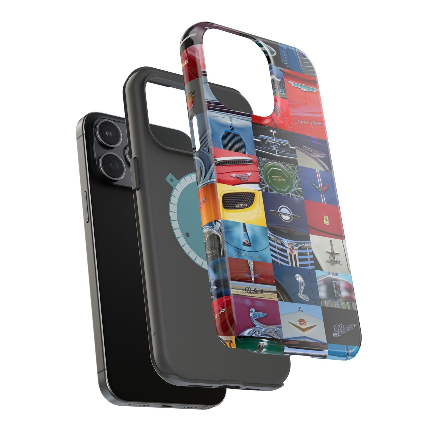 Magnetic Tough Cases, Muscle Car Logo Badges, Classic Car Details - iPhone Accessories, Protective Cover, Vehicle Enthusiast Gift, Car Lover
