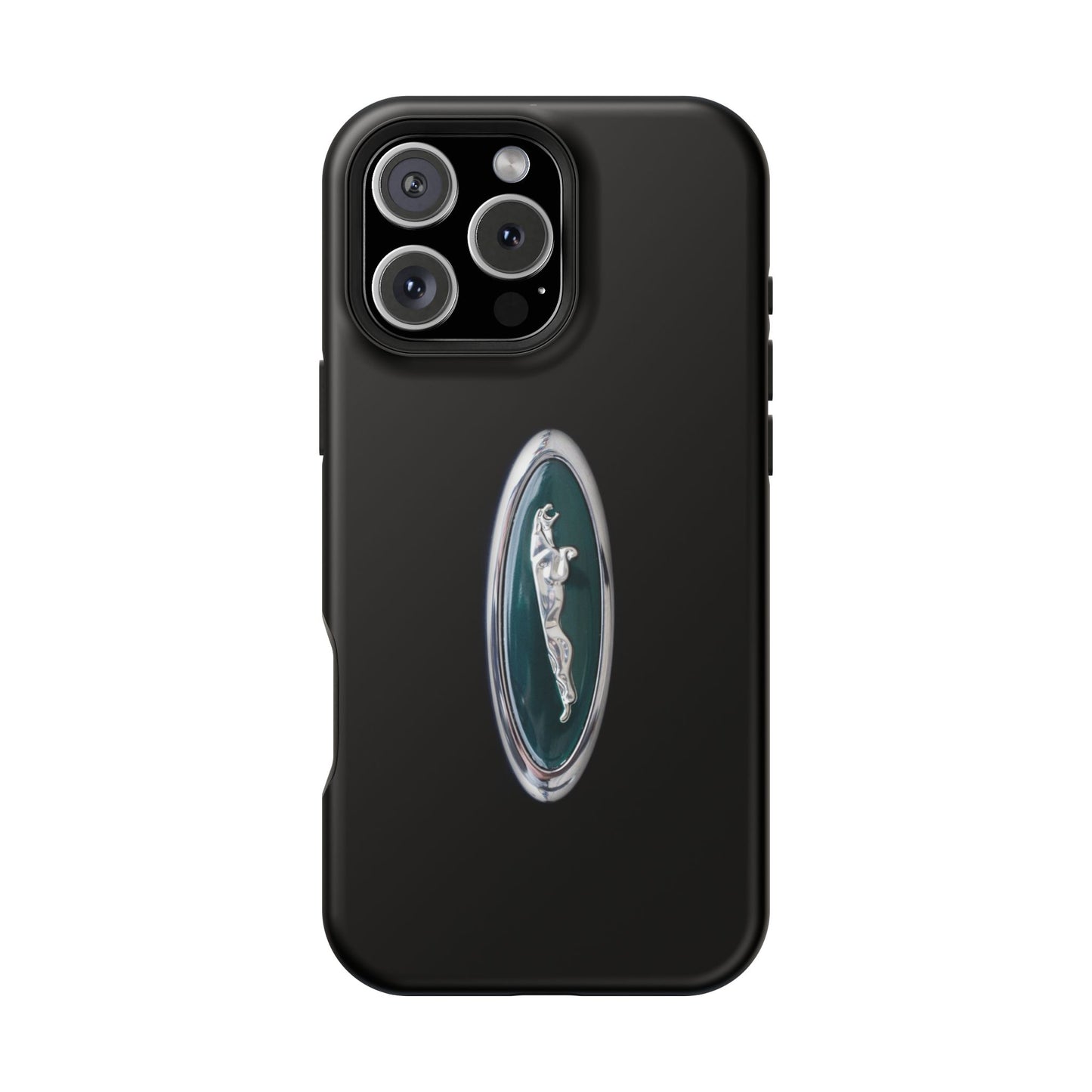 Magnetic Tough Cases, Classic Jaguar 'Leaper' Car Badge, Car Lover Gift, Protective iPhone Cover, Unique Design, Automotive Enthusiast