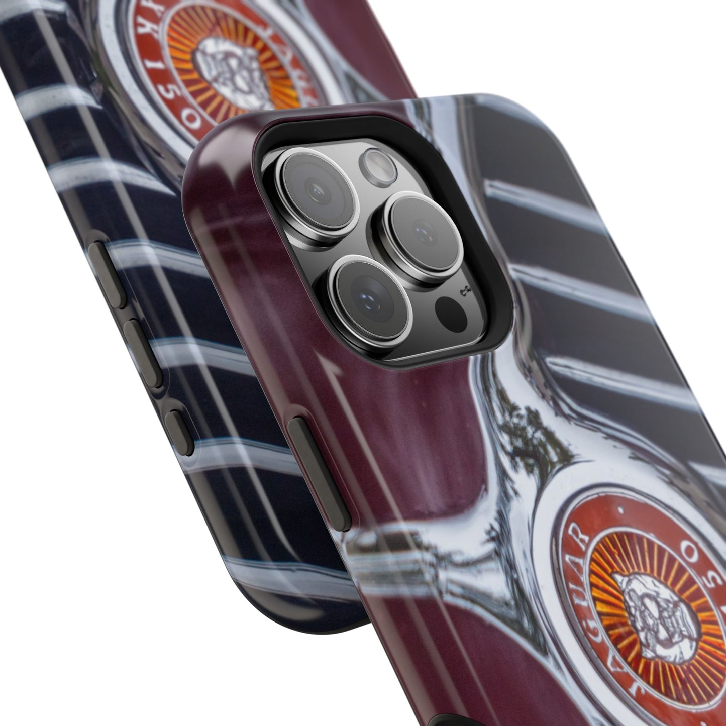 iPhone Cases, Jaguar XK 150 Sports Car Logo, Tough, Magnetic, Protective, Customizable, Car Lover Gift For Him, Father's Day