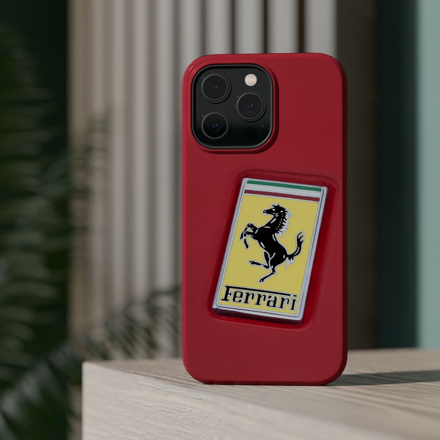 Magnetic iPhone Cases, Legendary Ferrari Badge Design, Tough Phone Case, Protective Cover, Custom Smartphone Shell, Unique Mobile Accessory