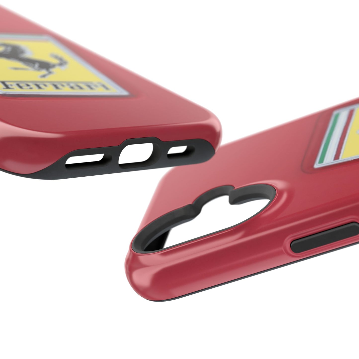 Magnetic iPhone Cases, Legendary Ferrari Badge Design, Tough Phone Case, Protective Cover, Custom Smartphone Shell, Unique Mobile Accessory
