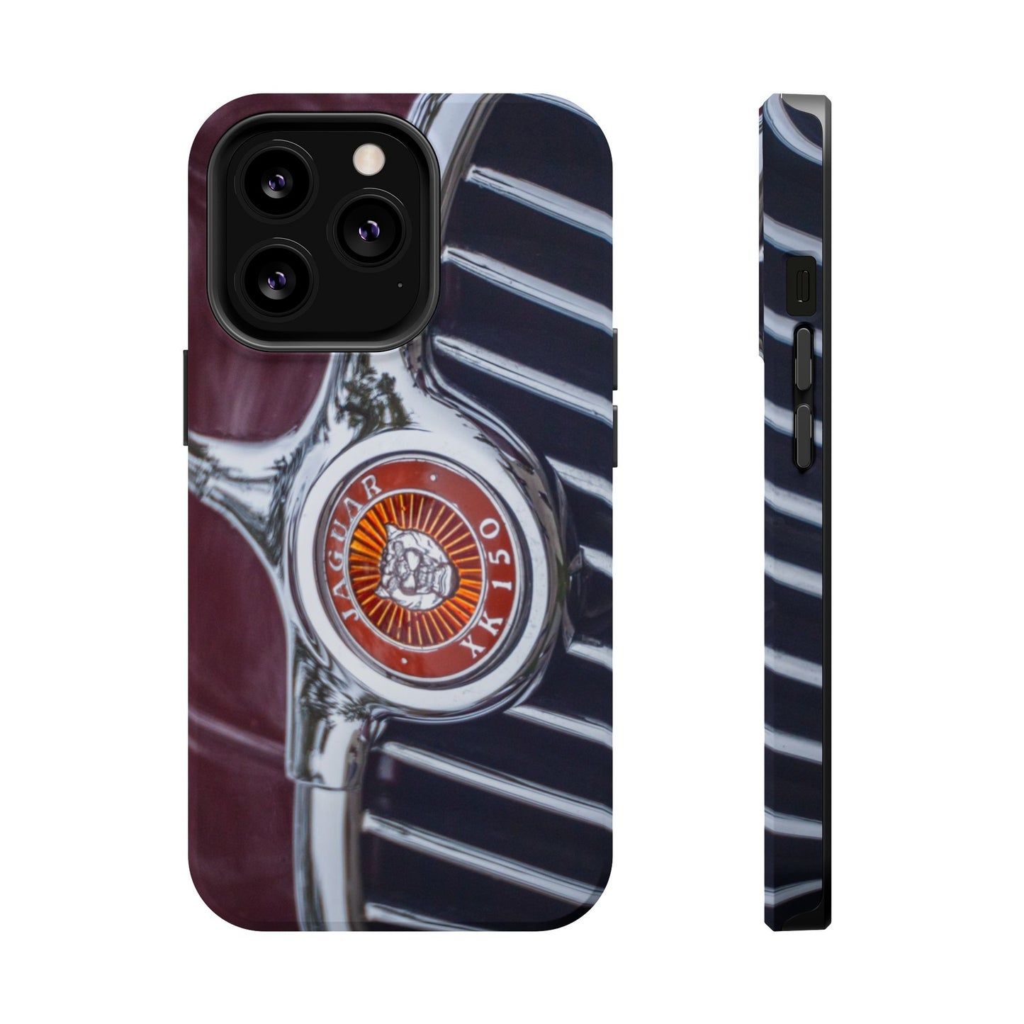 iPhone Cases, Jaguar XK 150 Sports Car Logo, Tough, Magnetic, Protective, Customizable, Car Lover Gift For Him, Father's Day