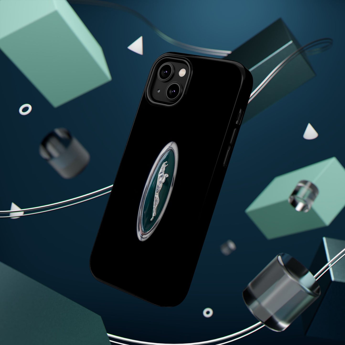 Magnetic Tough Cases, Classic Jaguar 'Leaper' Car Badge, Car Lover Gift, Protective iPhone Cover, Unique Design, Automotive Enthusiast