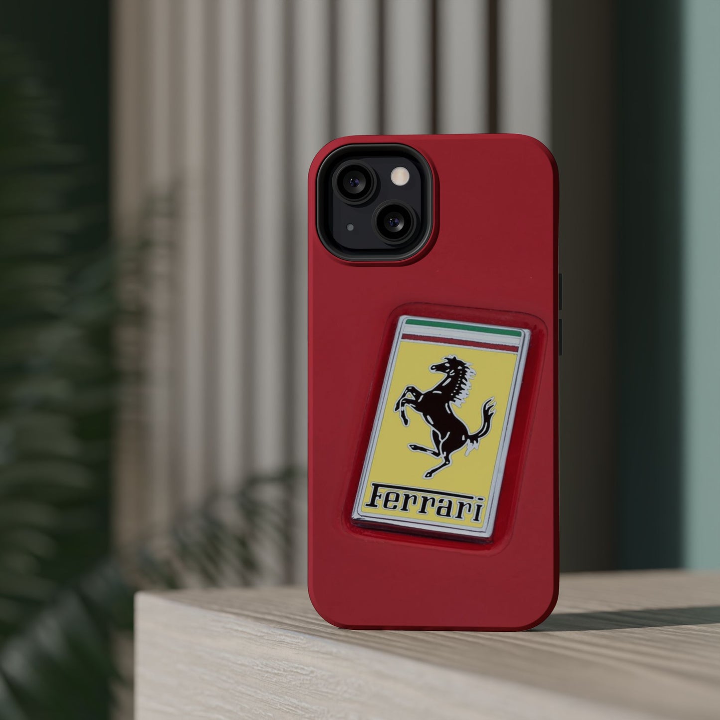 Magnetic iPhone Cases, Legendary Ferrari Badge Design, Tough Phone Case, Protective Cover, Custom Smartphone Shell, Unique Mobile Accessory