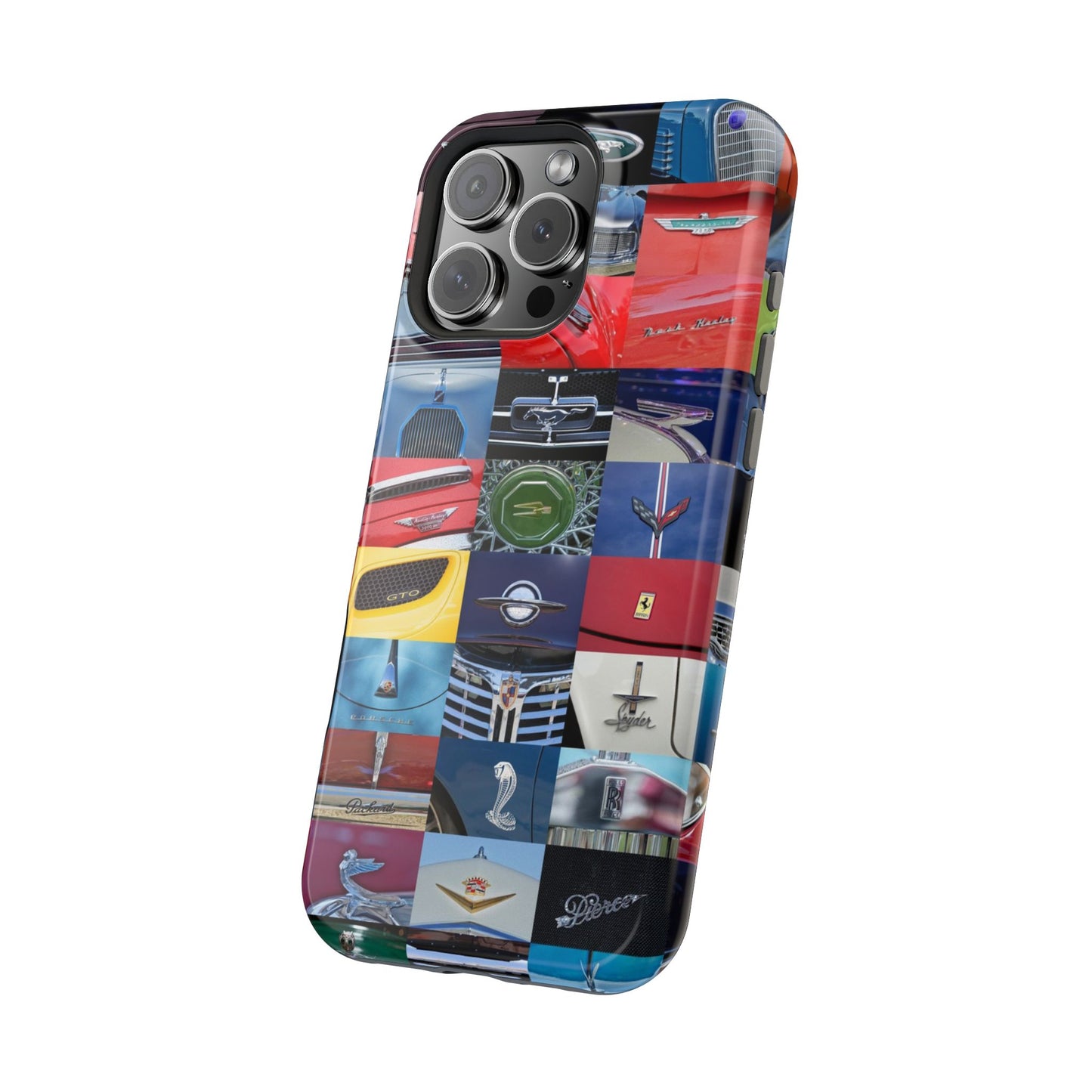 Magnetic Tough Cases, Muscle Car Logo Badges, Classic Car Details - iPhone Accessories, Protective Cover, Vehicle Enthusiast Gift, Car Lover