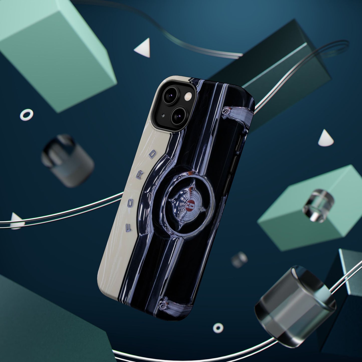 Vintage Car Magnetic Tough iPhone Cases - Automotive Lover's Phone Covers, Gift for Car Enthusiasts, Classic Car Accessories, Unique Phone