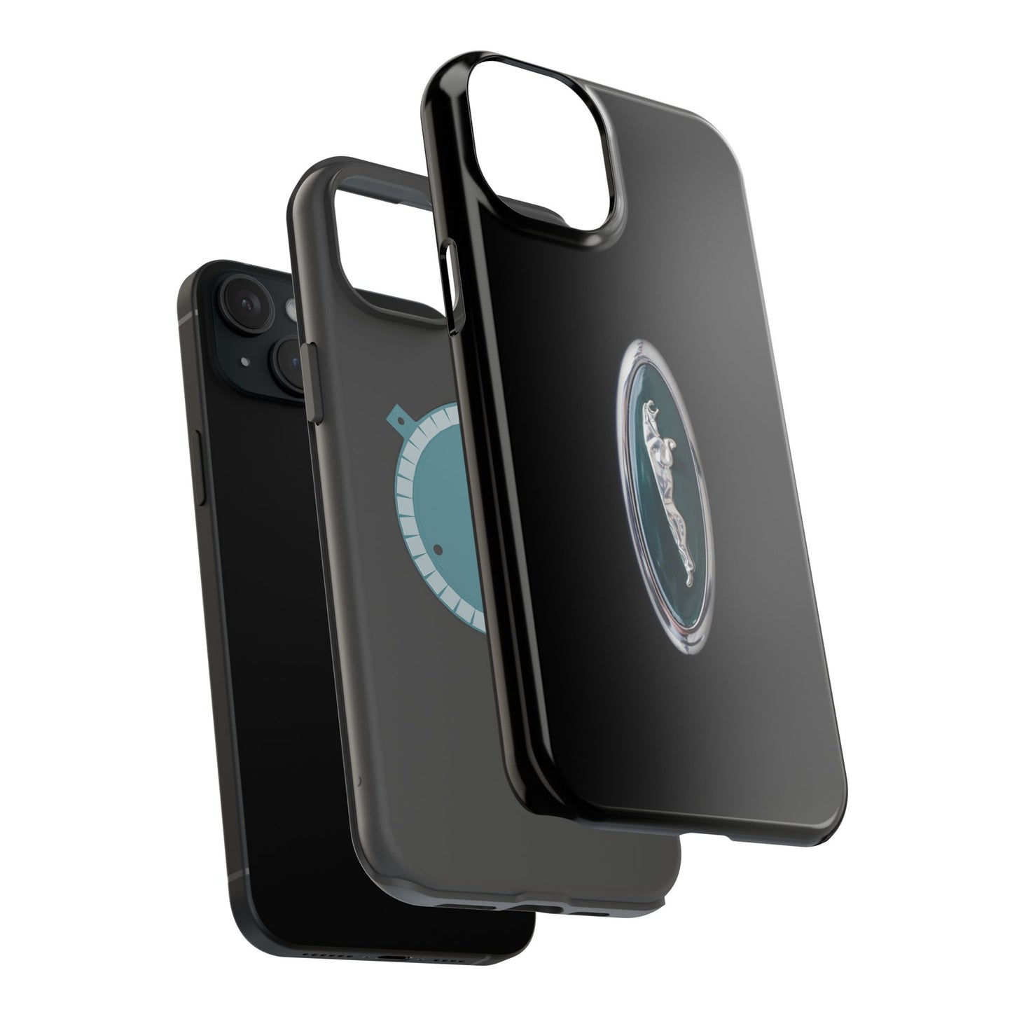 Magnetic Tough Cases, Classic Jaguar 'Leaper' Car Badge, Car Lover Gift, Protective iPhone Cover, Unique Design, Automotive Enthusiast