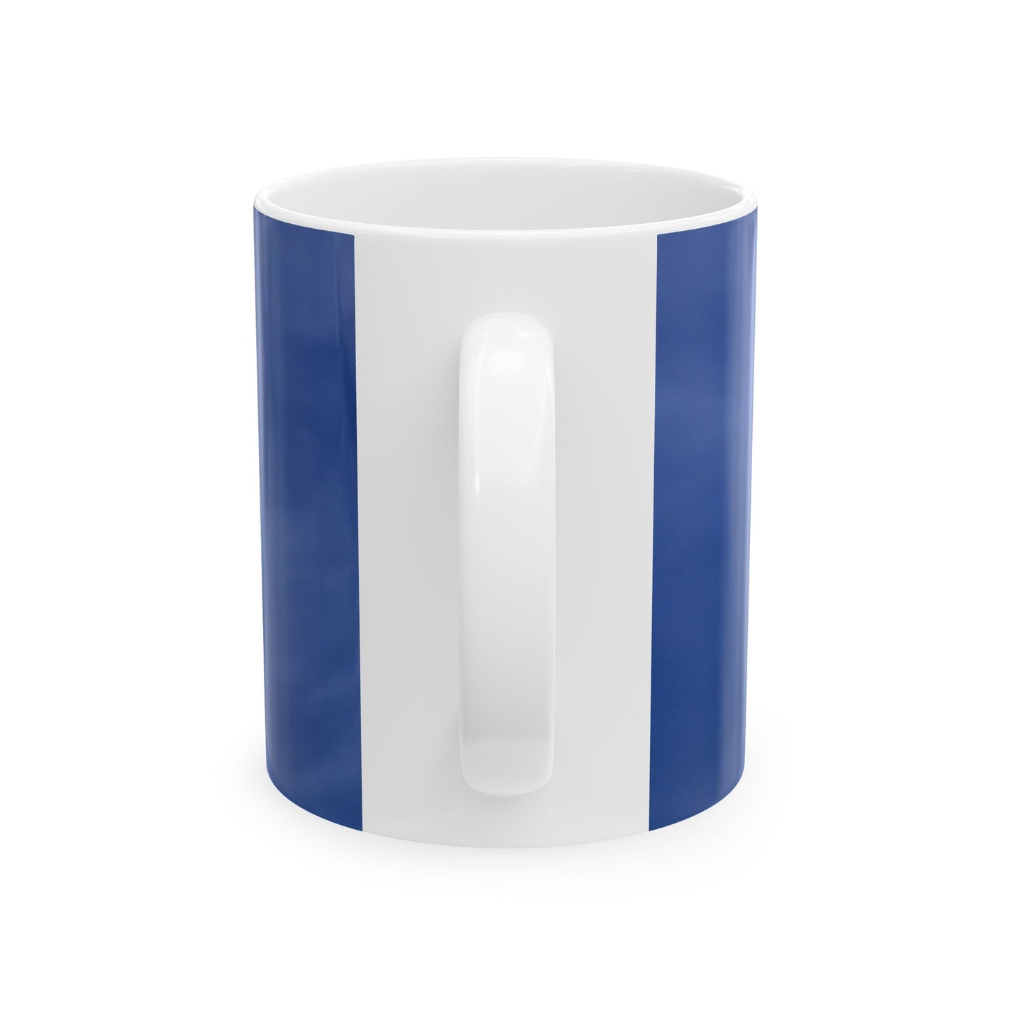 Chevrolet Corvette car logo blue for 11 or 15oz ceramic mugs.