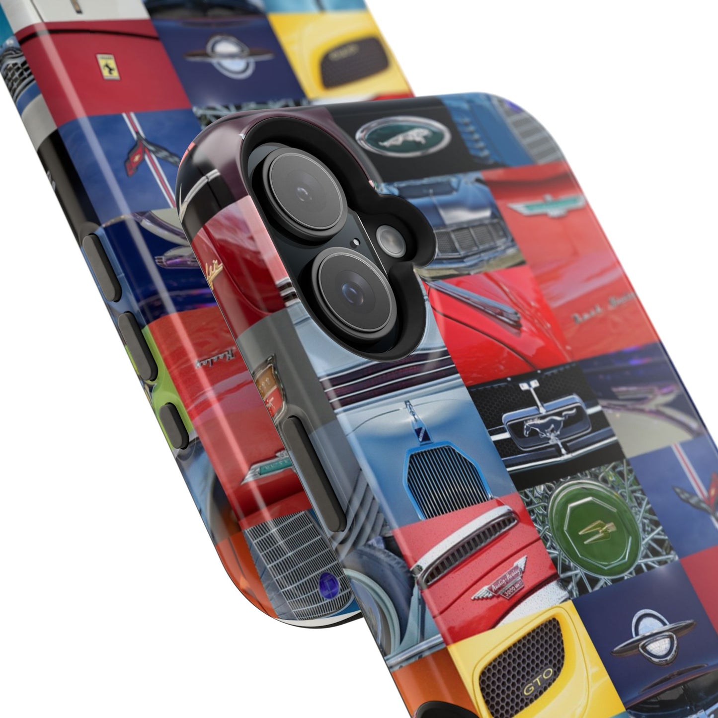 Magnetic Tough Cases, Muscle Car Logo Badges, Classic Car Details - iPhone Accessories, Protective Cover, Vehicle Enthusiast Gift, Car Lover