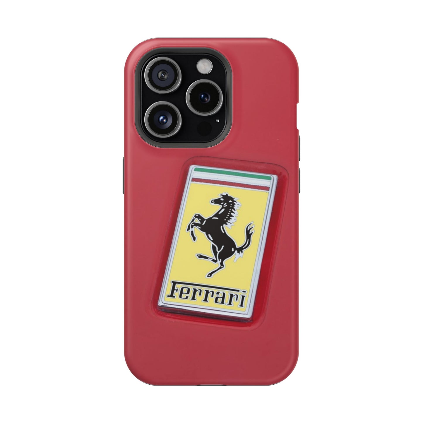 Magnetic iPhone Cases, Legendary Ferrari Badge Design, Tough Phone Case, Protective Cover, Custom Smartphone Shell, Unique Mobile Accessory