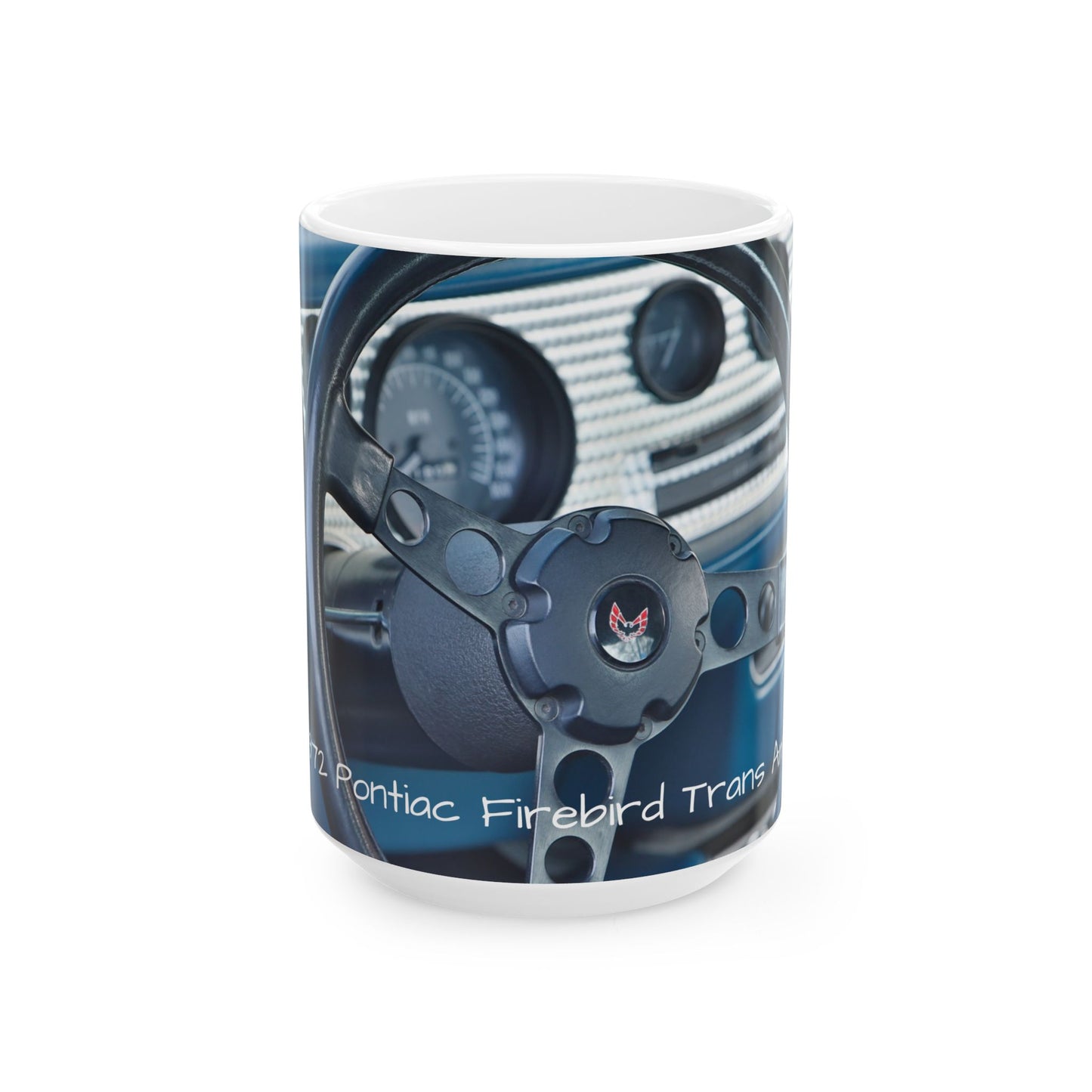 Classic Muscle Car Ceramic Mug, 1972 Pontiac Firebird Trans Am, Coffee Cup, Tea Mug, Car Enthusiast Gift, Vintage Car Lover, Retro Vehicle
