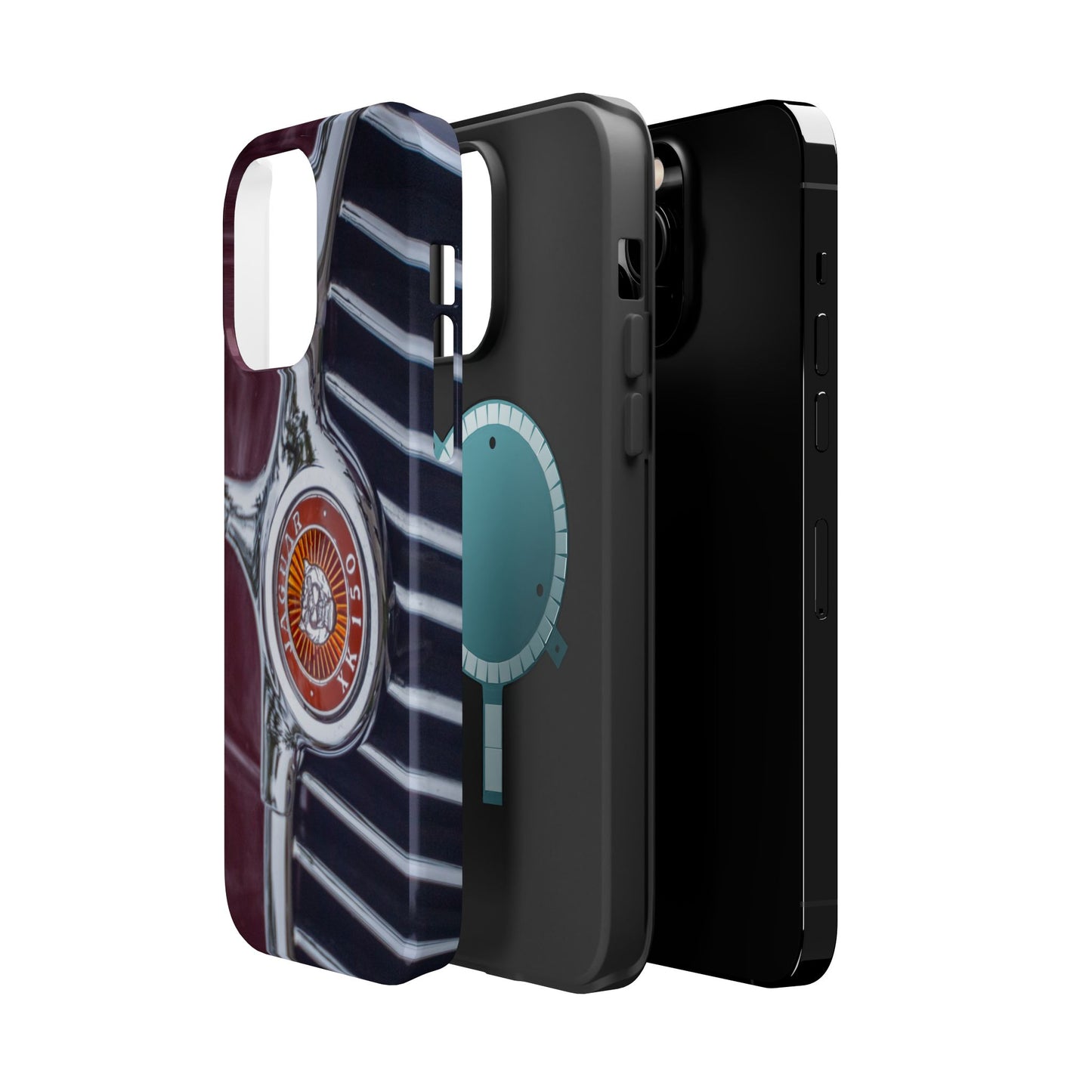 iPhone Cases, Jaguar XK 150 Sports Car Logo, Tough, Magnetic, Protective, Customizable, Car Lover Gift For Him, Father's Day