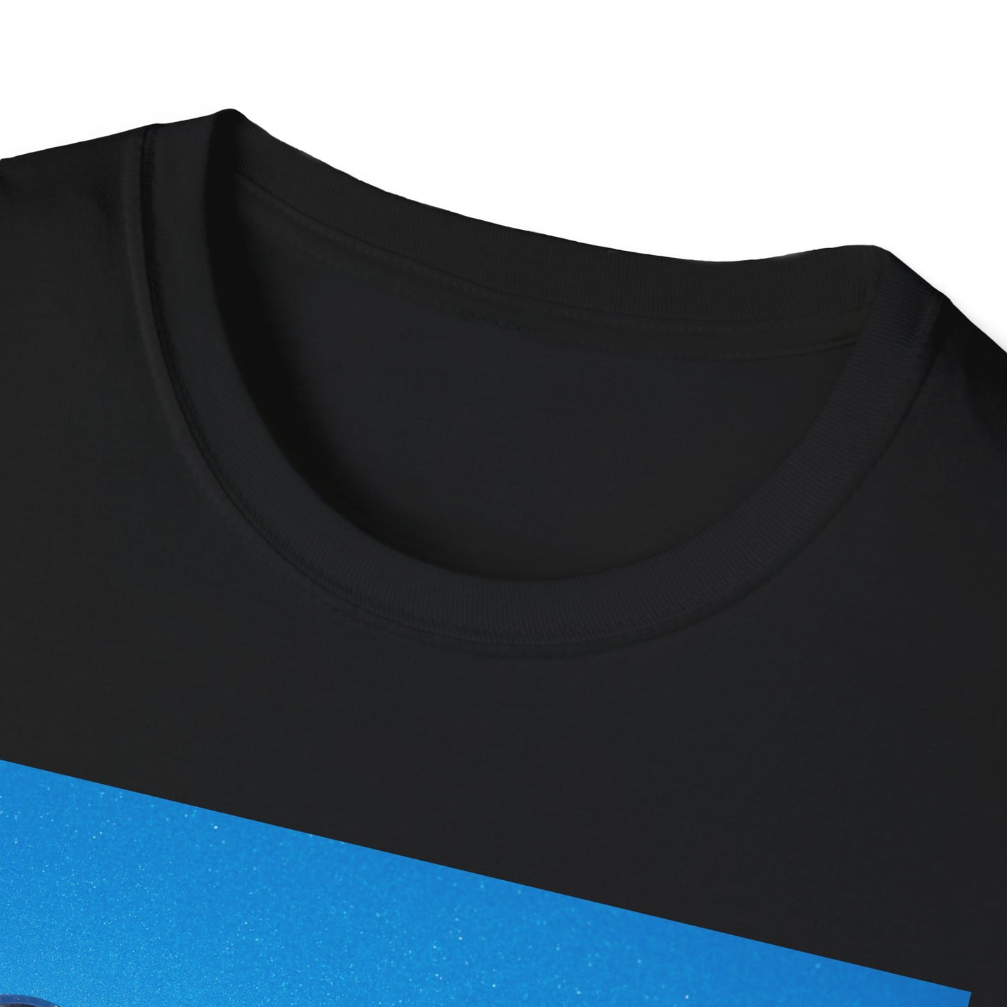 Corvette Stingray classic car chrome logo, silver on metal flake blue.