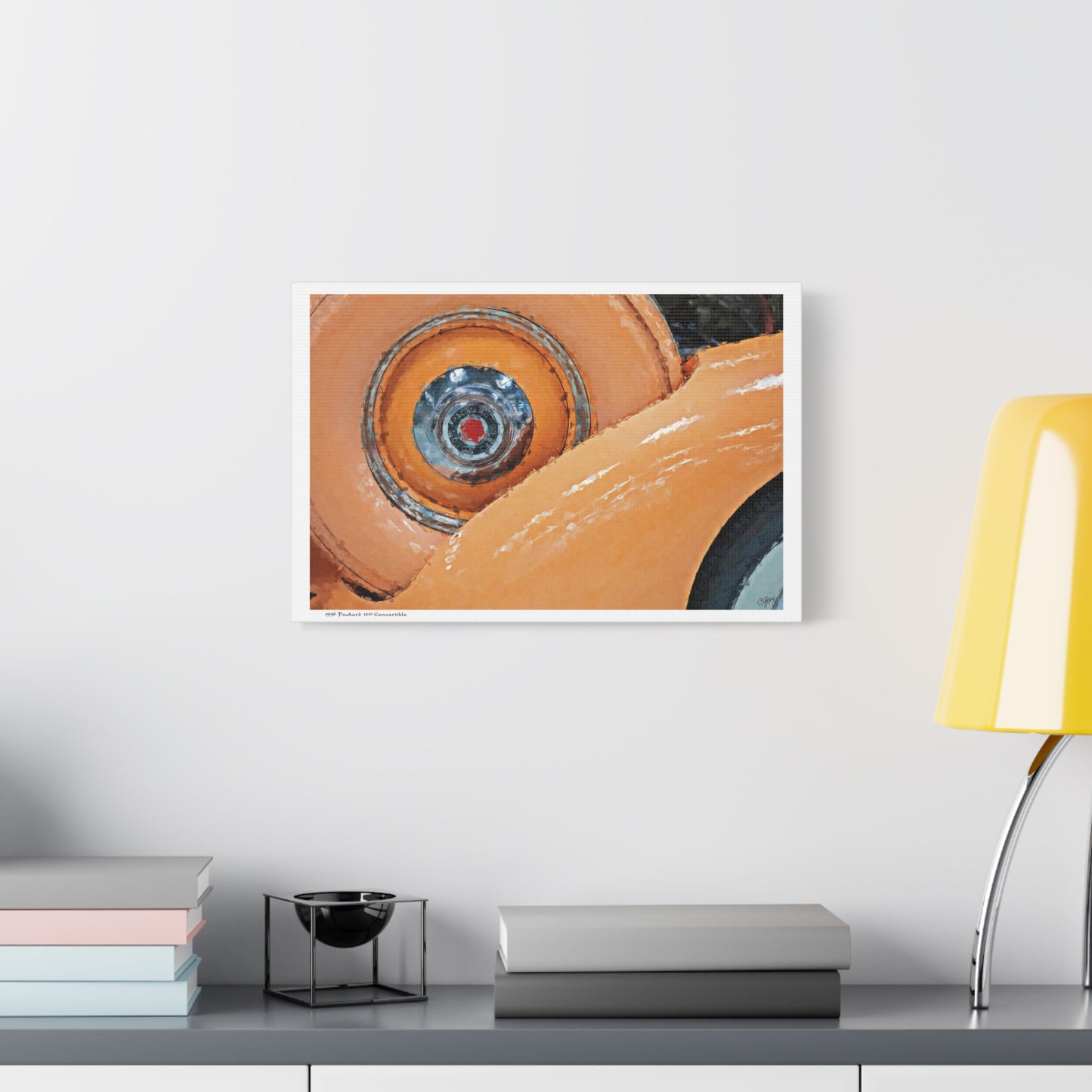 Canvas Print - 1936 Packard 120 Convertible Painting