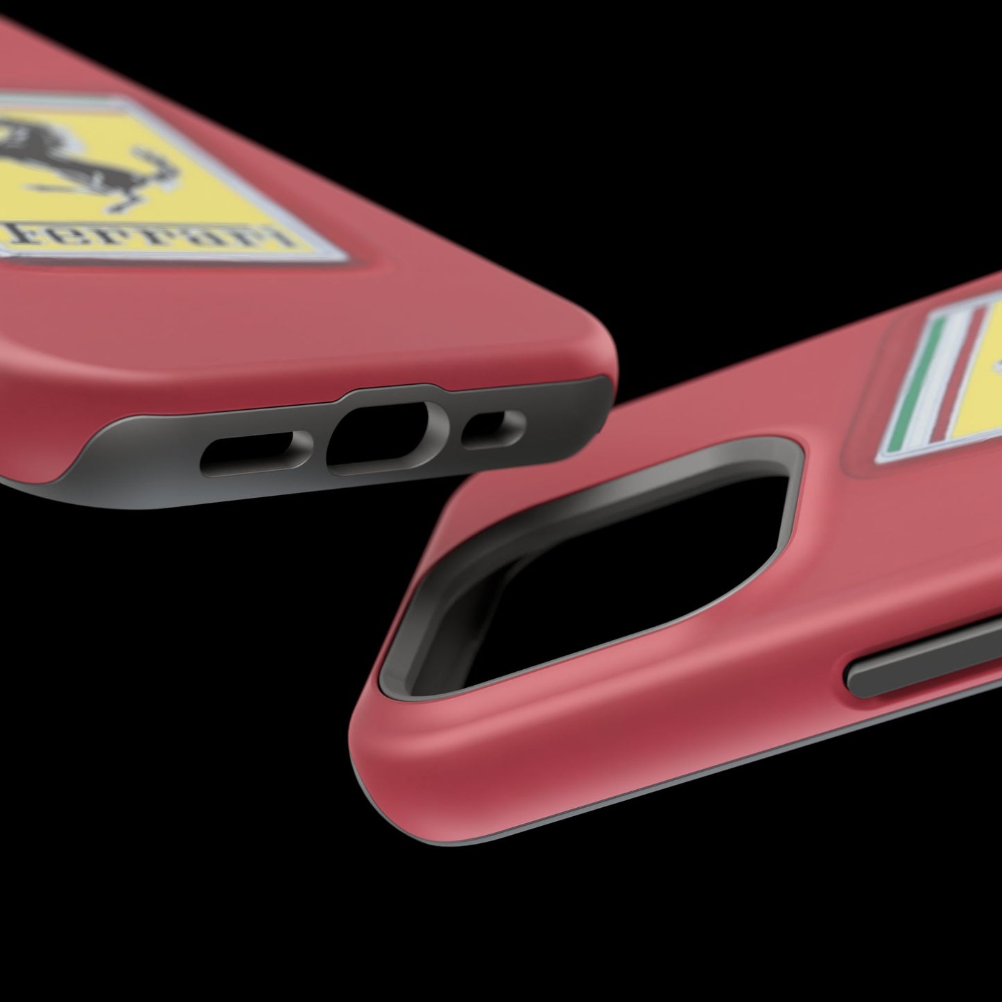 Magnetic iPhone Cases, Legendary Ferrari Badge Design, Tough Phone Case, Protective Cover, Custom Smartphone Shell, Unique Mobile Accessory