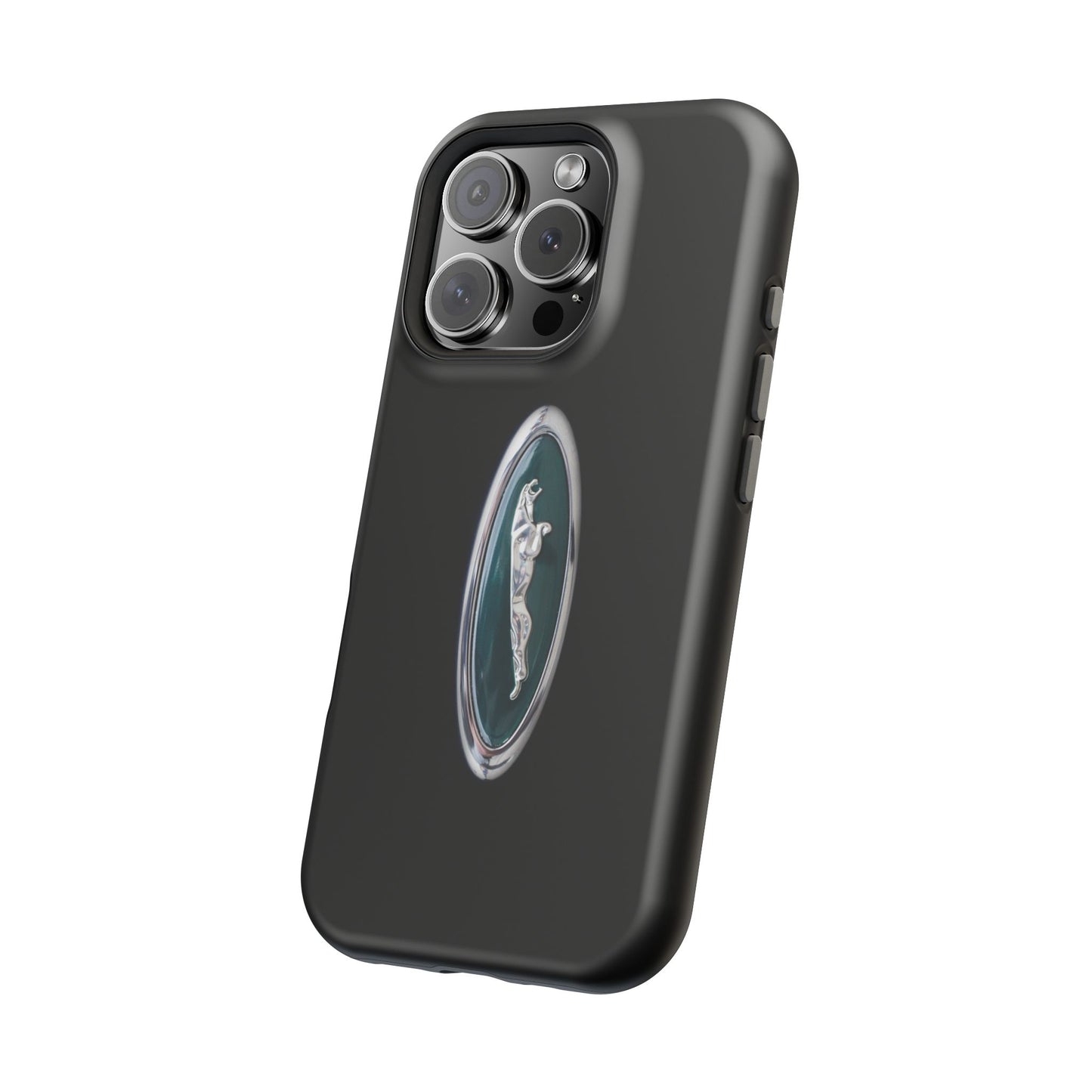Magnetic Tough Cases, Classic Jaguar 'Leaper' Car Badge, Car Lover Gift, Protective iPhone Cover, Unique Design, Automotive Enthusiast