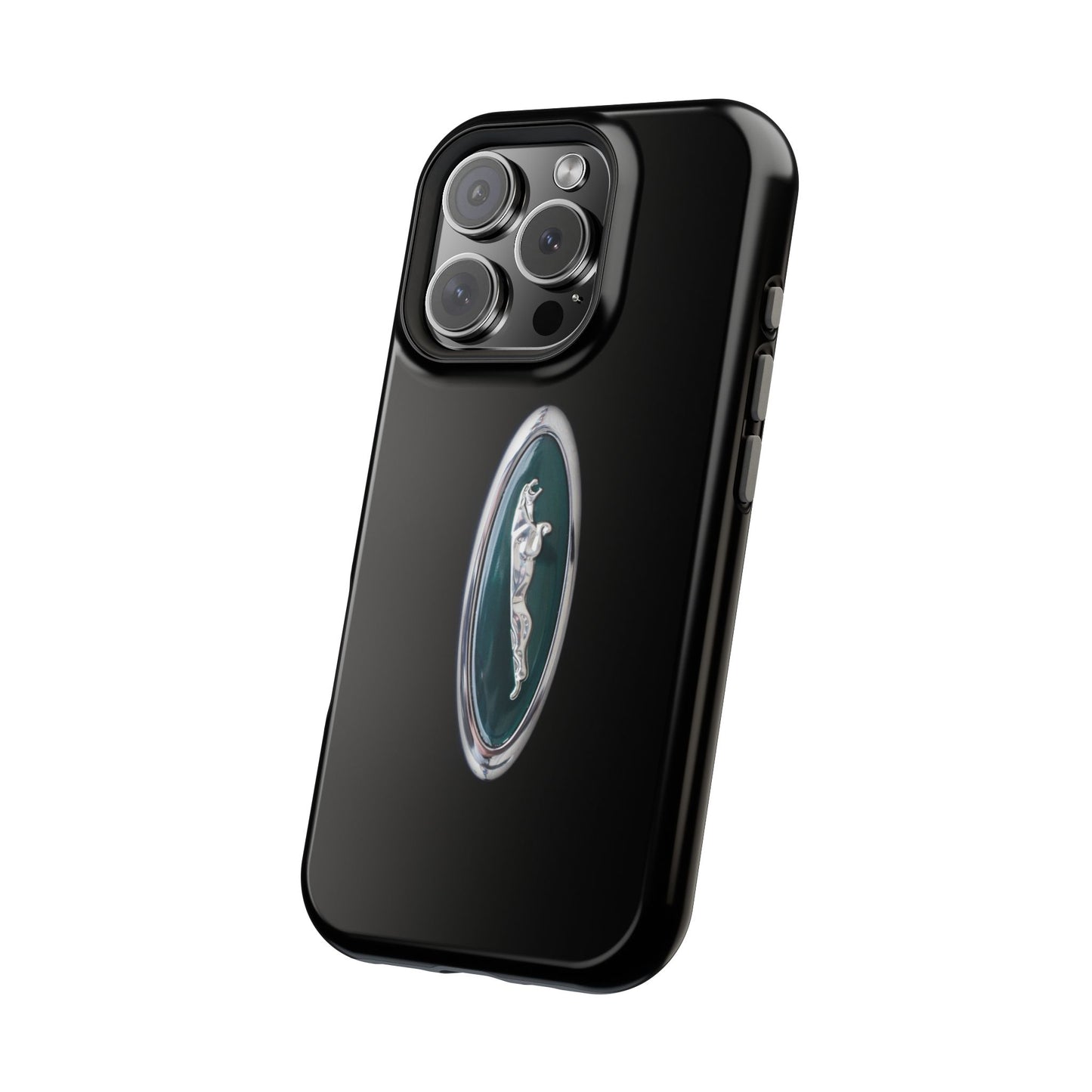 Magnetic Tough Cases, Classic Jaguar 'Leaper' Car Badge, Car Lover Gift, Protective iPhone Cover, Unique Design, Automotive Enthusiast