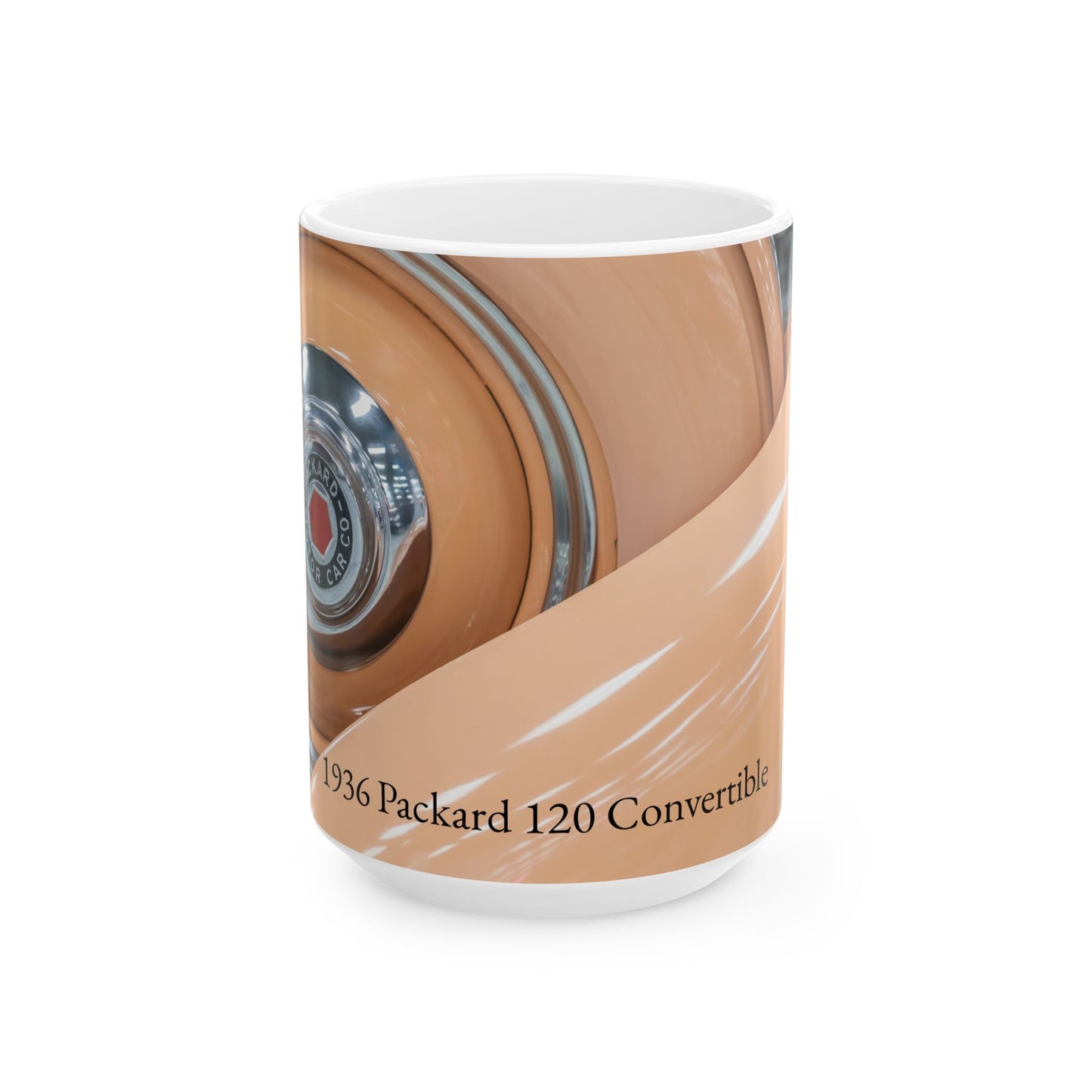 Classic Car Ceramic Mug, Vintage Automobile Gift, Antique Vehicle Coffee Cup, Retro Car Enthusiast Tea Mug, 1936 Packard Gift, Unique Car