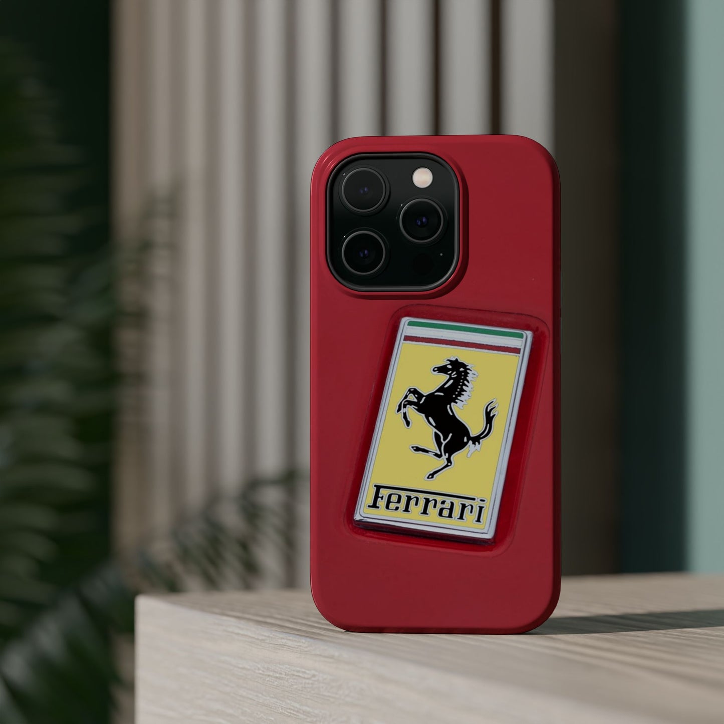 Magnetic iPhone Cases, Legendary Ferrari Badge Design, Tough Phone Case, Protective Cover, Custom Smartphone Shell, Unique Mobile Accessory