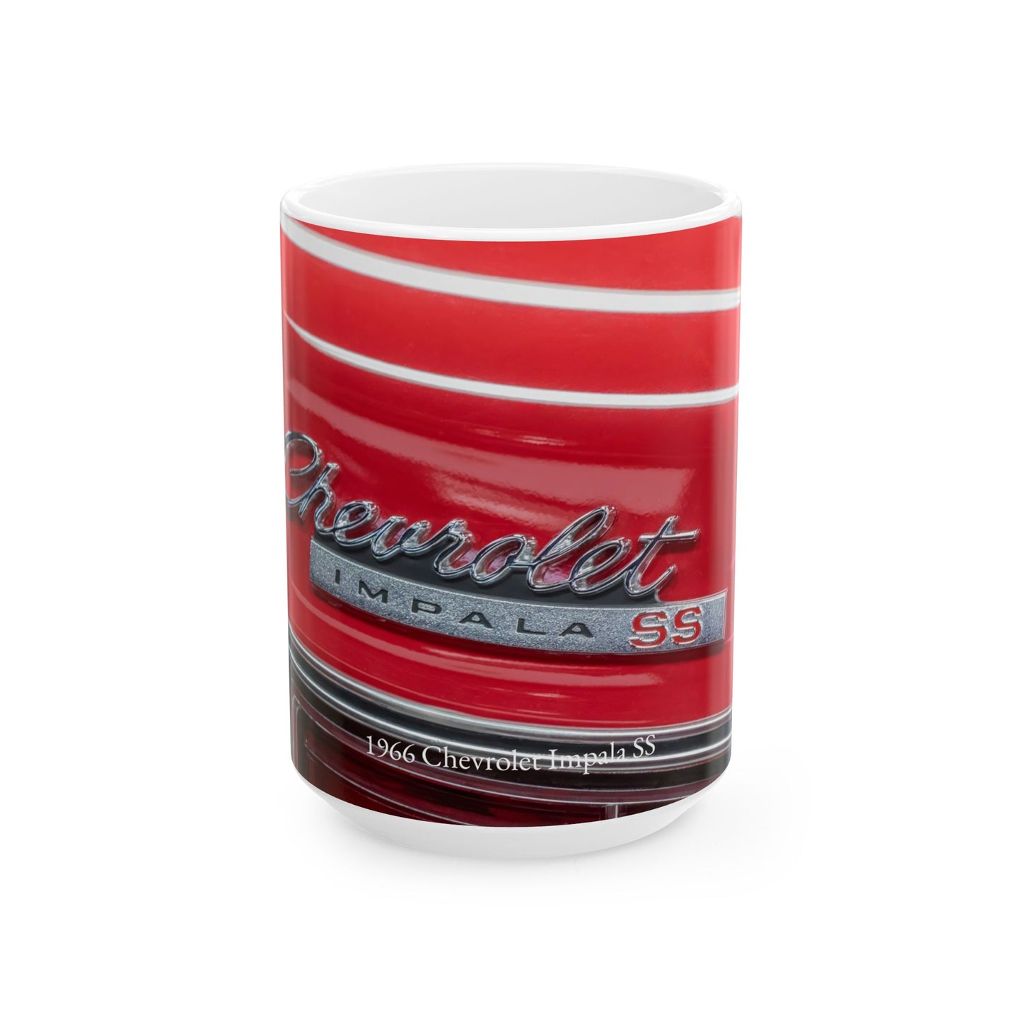 Chevrolet Impala Classic Car Ceramic Mug, Vintage Muscle Car Coffee Cup, Antique Automobile Gift, Hot Rod Drinkware, Car Enthusiast Tea Mug