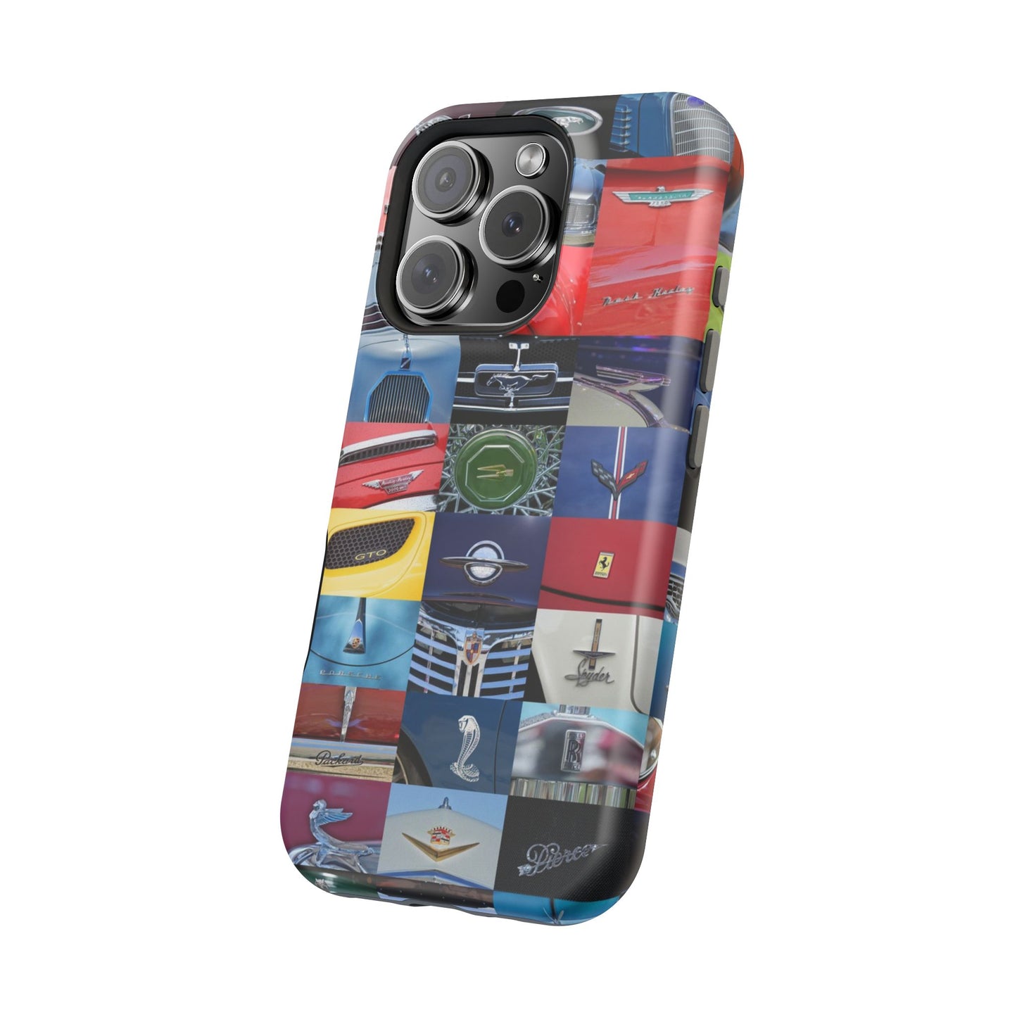 Magnetic Tough Cases, Muscle Car Logo Badges, Classic Car Details - iPhone Accessories, Protective Cover, Vehicle Enthusiast Gift, Car Lover