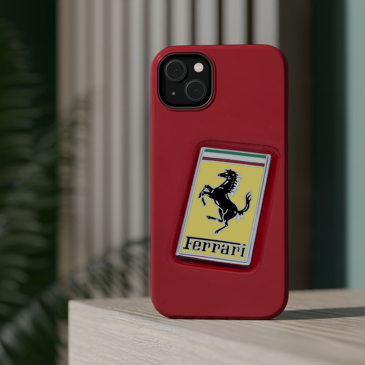 Magnetic iPhone Cases, Legendary Ferrari Badge Design, Tough Phone Case, Protective Cover, Custom Smartphone Shell, Unique Mobile Accessory