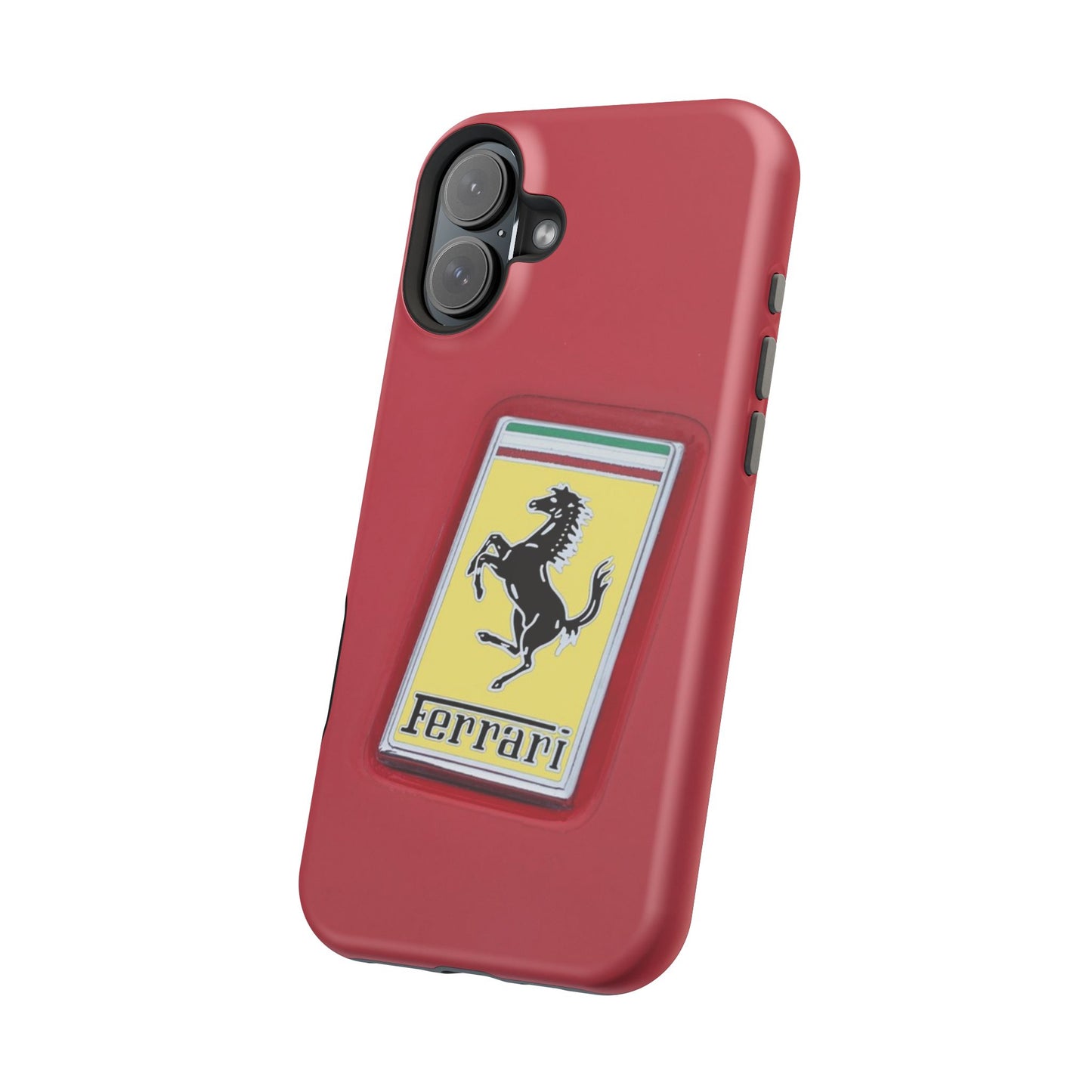 Magnetic iPhone Cases, Legendary Ferrari Badge Design, Tough Phone Case, Protective Cover, Custom Smartphone Shell, Unique Mobile Accessory