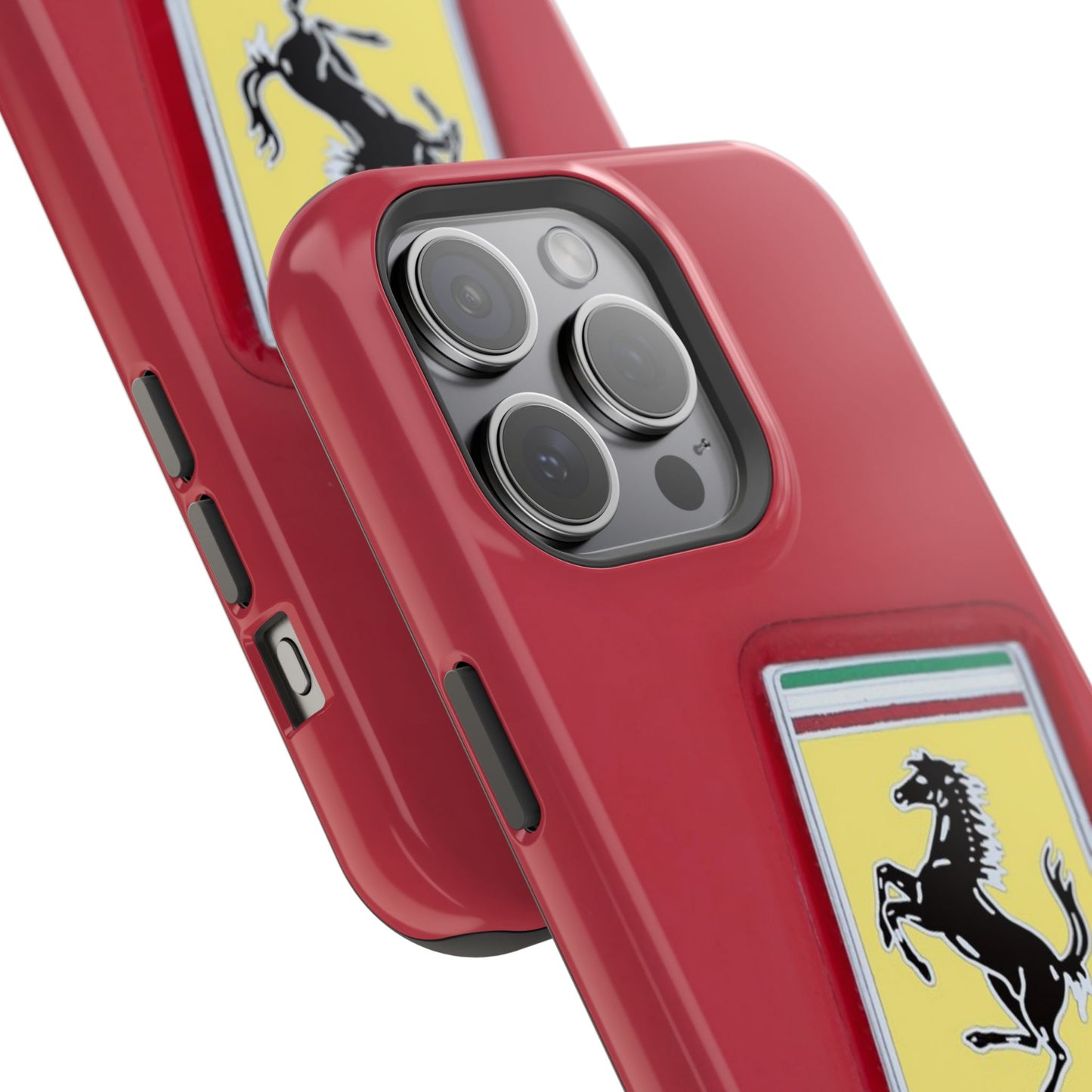 Magnetic iPhone Cases, Legendary Ferrari Badge Design, Tough Phone Case, Protective Cover, Custom Smartphone Shell, Unique Mobile Accessory