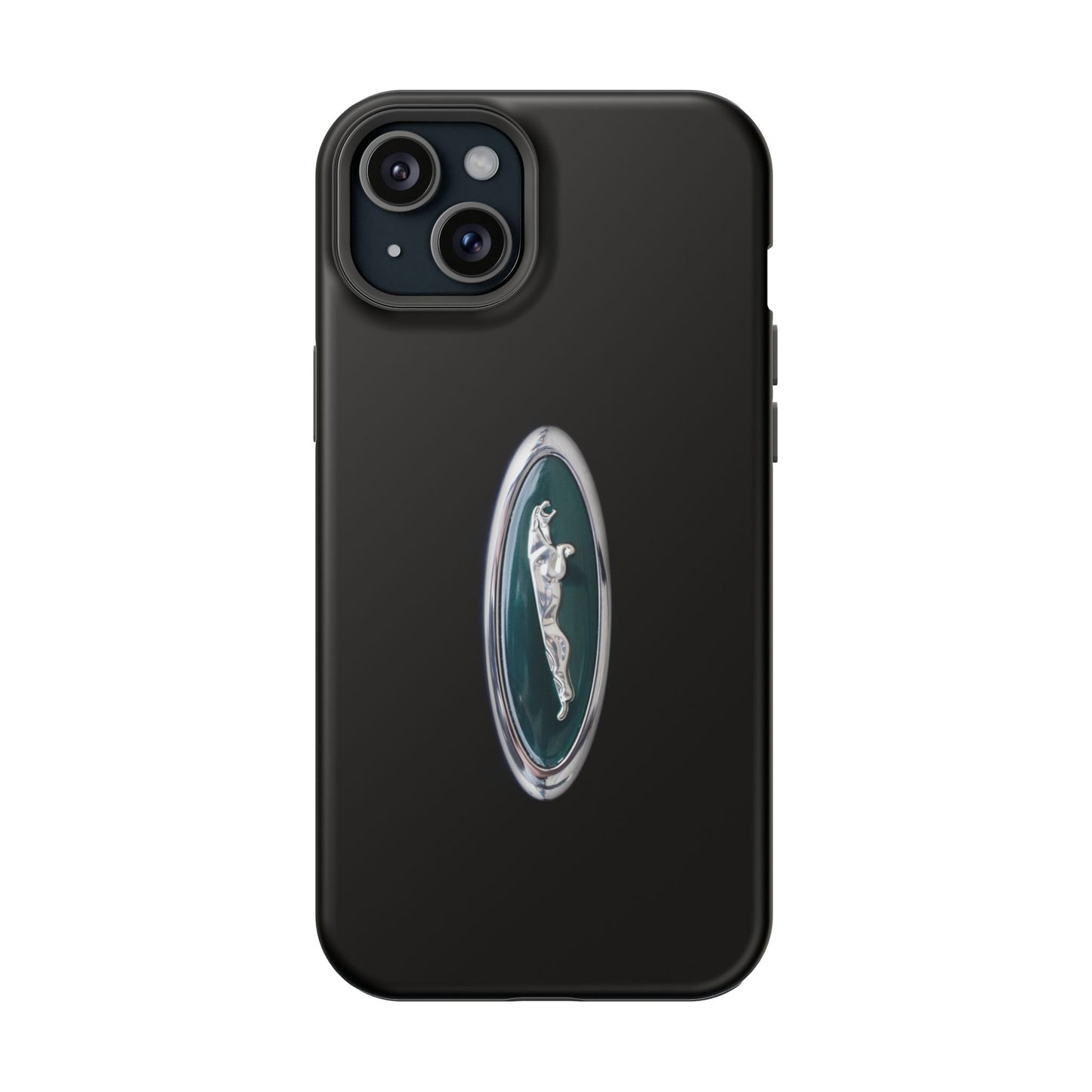 Magnetic Tough Cases, Classic Jaguar 'Leaper' Car Badge, Car Lover Gift, Protective iPhone Cover, Unique Design, Automotive Enthusiast