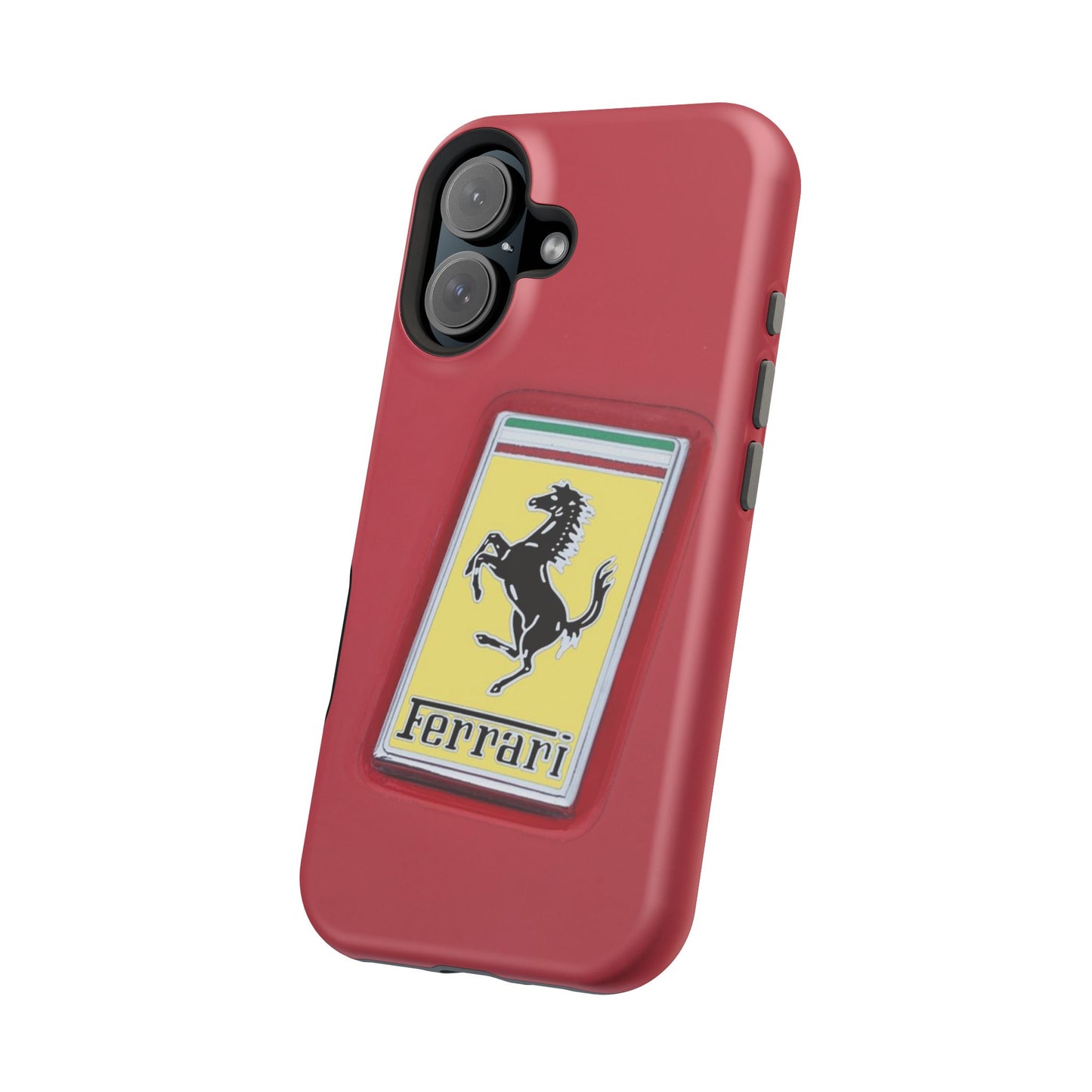Magnetic iPhone Cases, Legendary Ferrari Badge Design, Tough Phone Case, Protective Cover, Custom Smartphone Shell, Unique Mobile Accessory