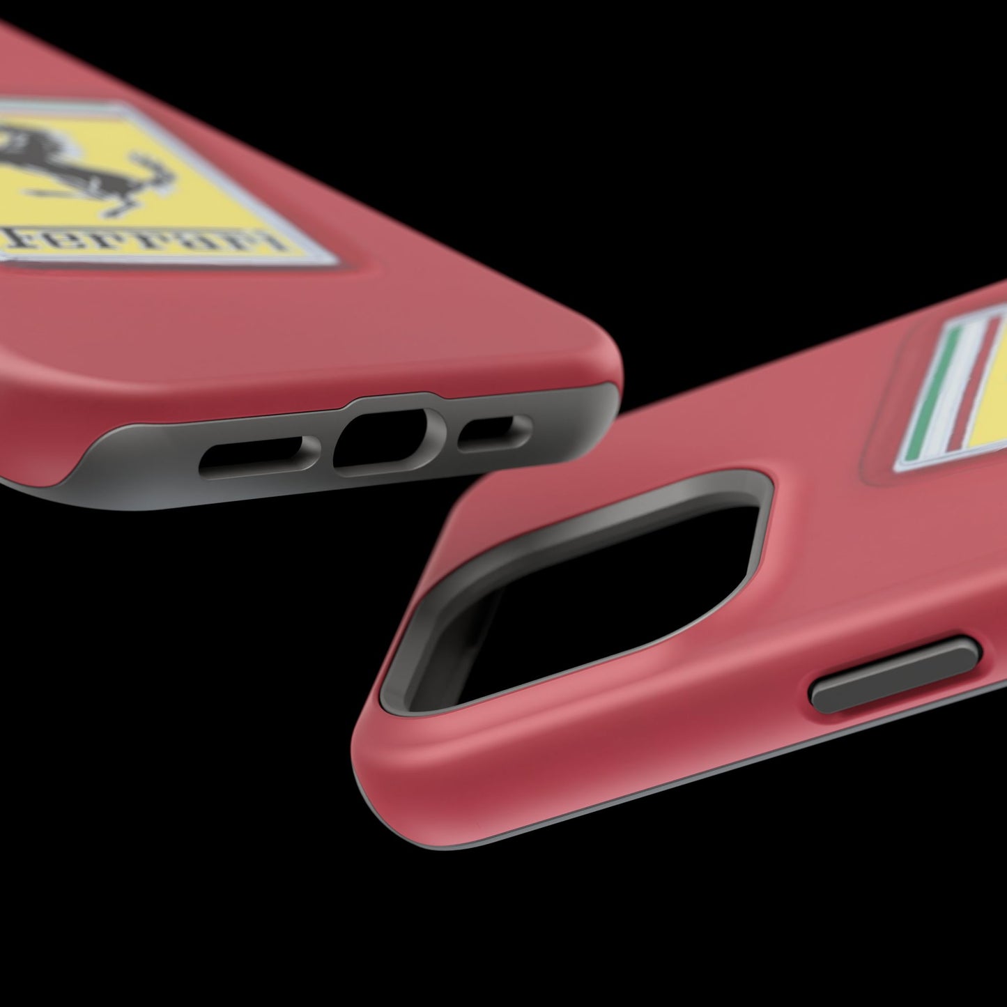 Magnetic iPhone Cases, Legendary Ferrari Badge Design, Tough Phone Case, Protective Cover, Custom Smartphone Shell, Unique Mobile Accessory