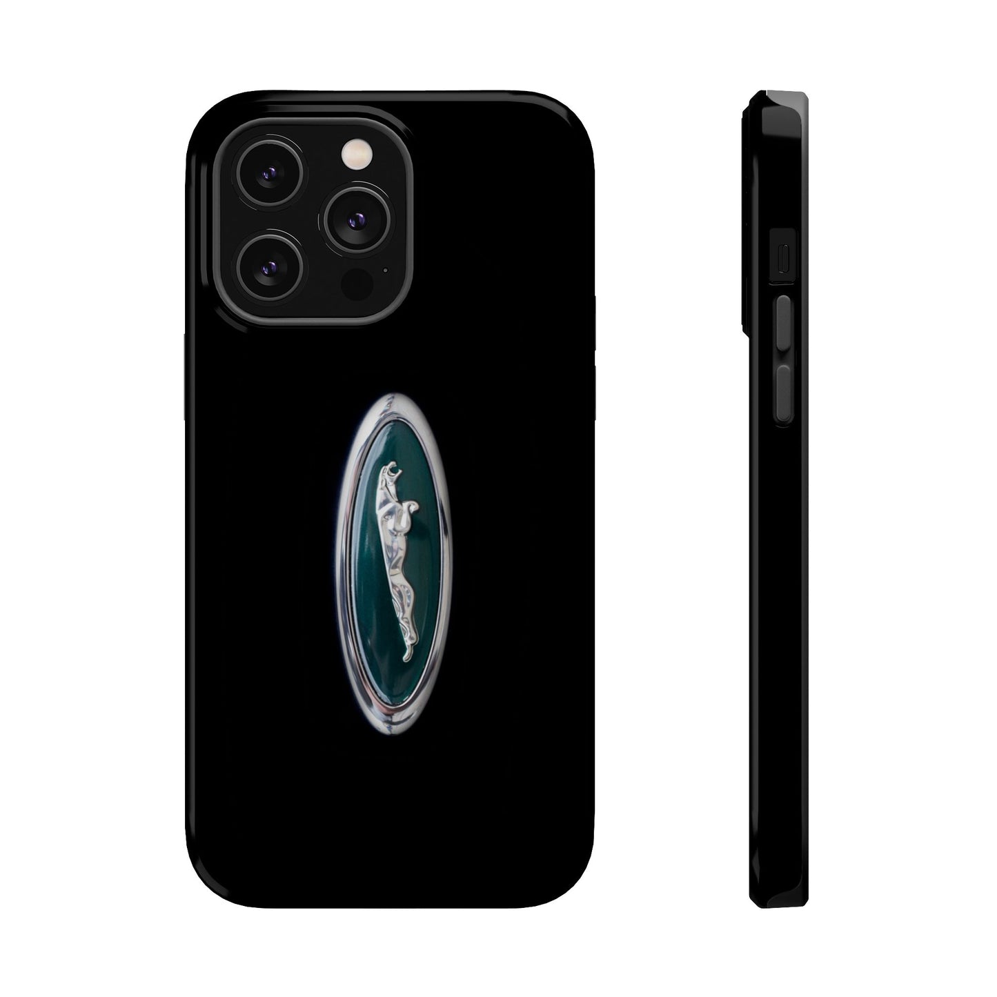 Magnetic Tough Cases, Classic Jaguar 'Leaper' Car Badge, Car Lover Gift, Protective iPhone Cover, Unique Design, Automotive Enthusiast