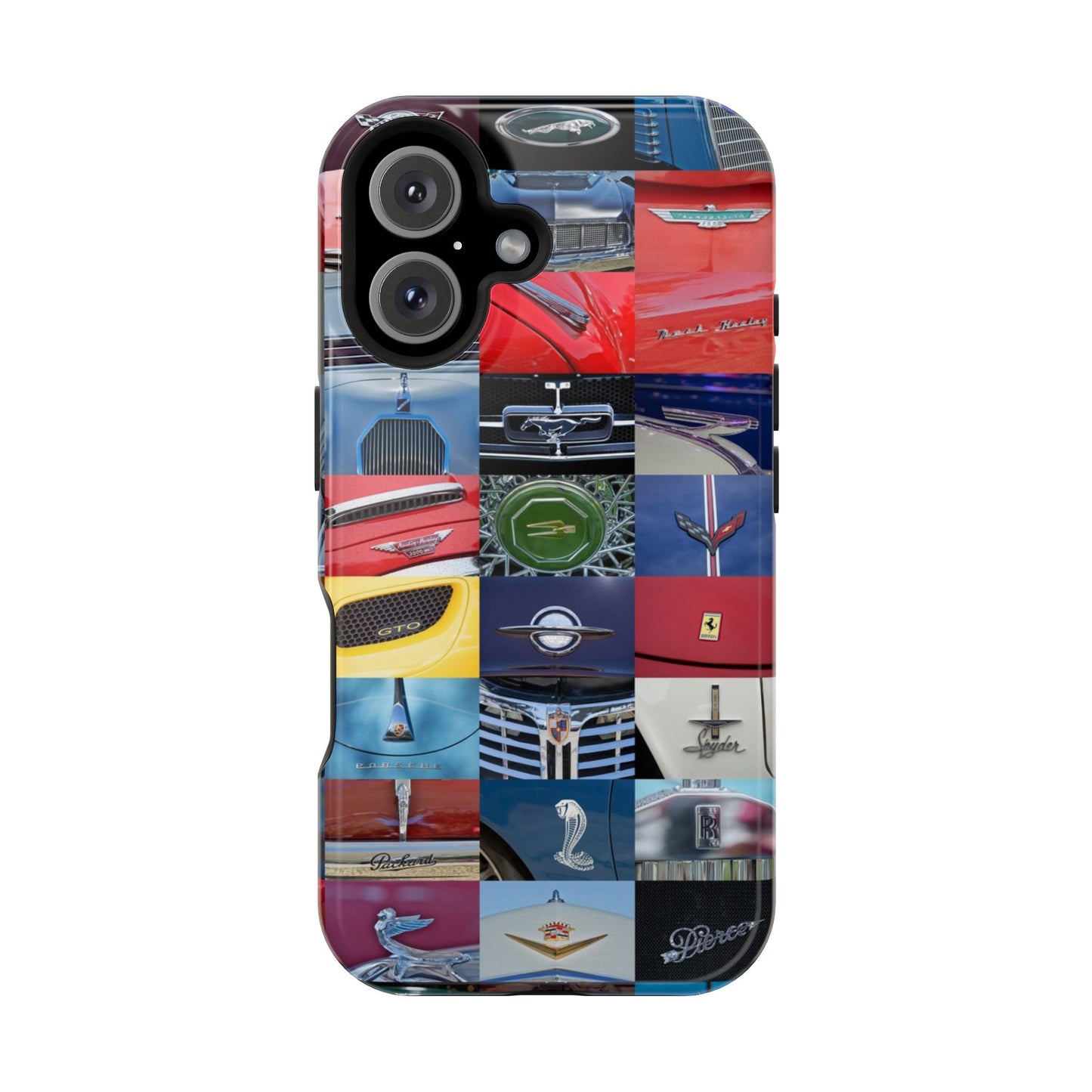 Magnetic Tough Cases, Muscle Car Logo Badges, Classic Car Details - iPhone Accessories, Protective Cover, Vehicle Enthusiast Gift, Car Lover