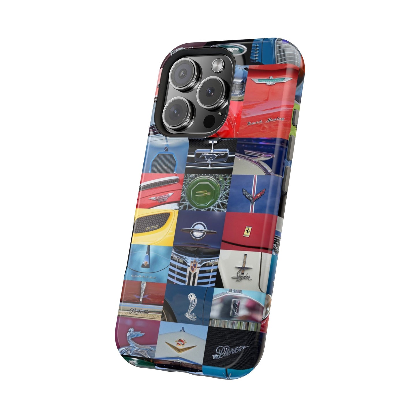 Magnetic Tough Cases, Muscle Car Logo Badges, Classic Car Details - iPhone Accessories, Protective Cover, Vehicle Enthusiast Gift, Car Lover