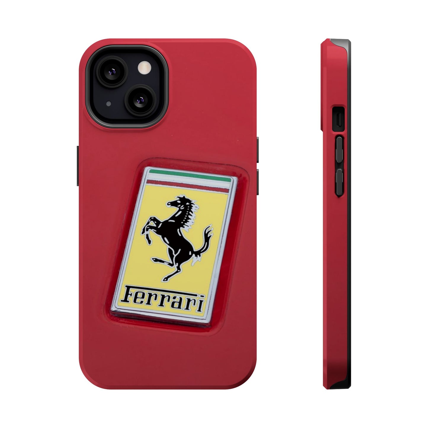Magnetic iPhone Cases, Legendary Ferrari Badge Design, Tough Phone Case, Protective Cover, Custom Smartphone Shell, Unique Mobile Accessory
