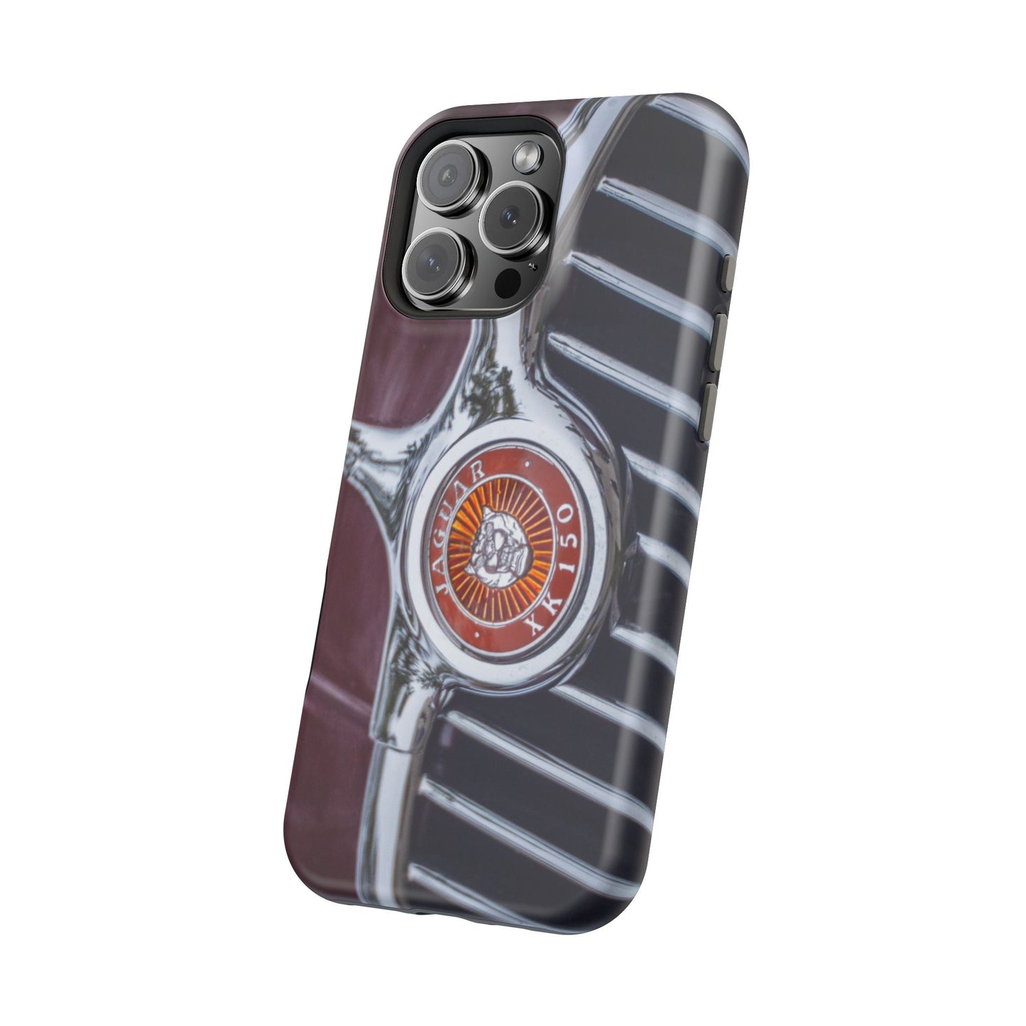 iPhone Cases, Jaguar XK 150 Sports Car Logo, Tough, Magnetic, Protective, Customizable, Car Lover Gift For Him, Father's Day
