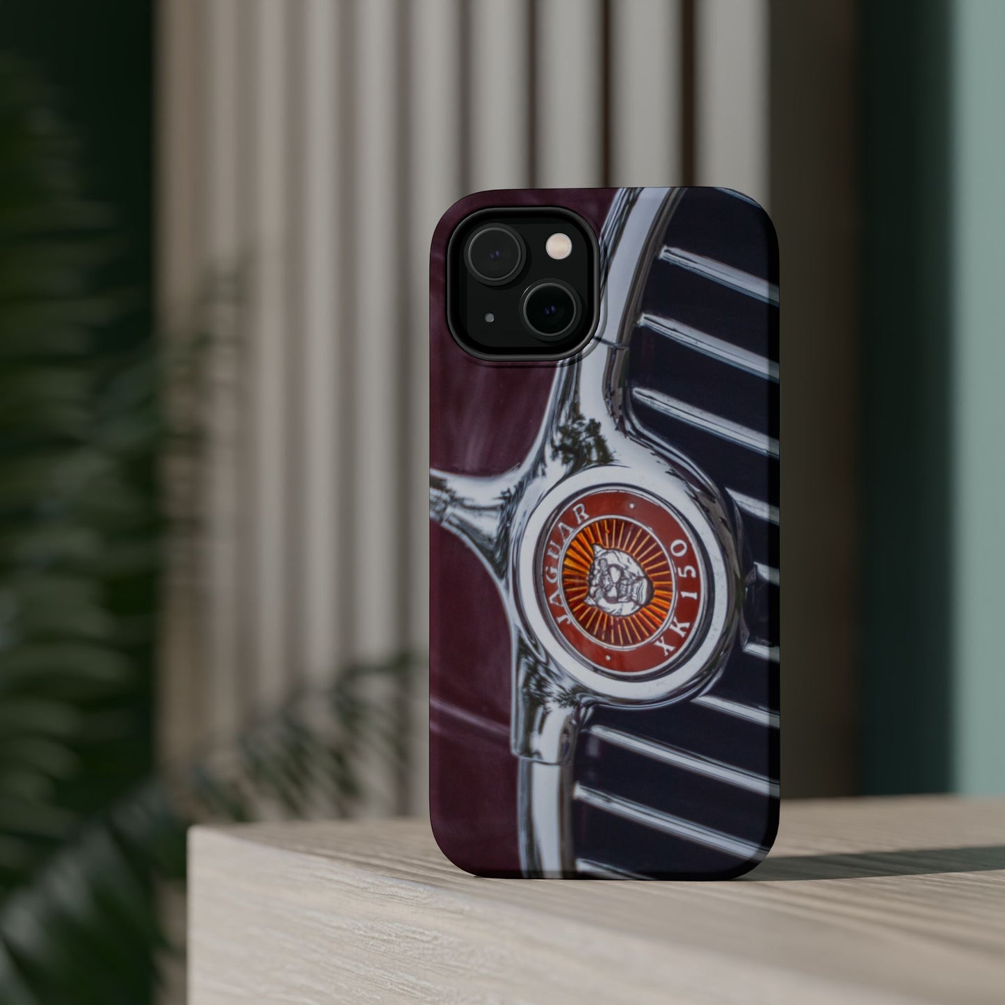 iPhone Cases, Jaguar XK 150 Sports Car Logo, Tough, Magnetic, Protective, Customizable, Car Lover Gift For Him, Father's Day